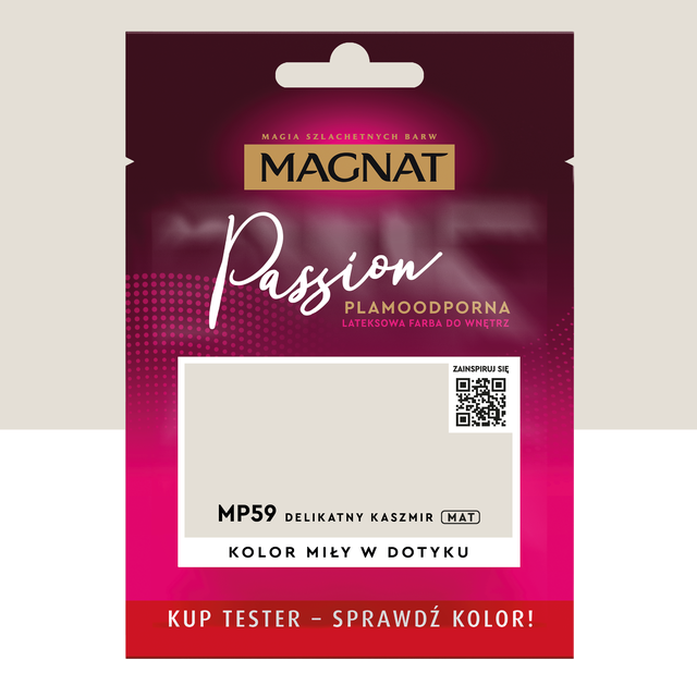 Farba Magnat Passion Delikatny kaszmir 2.5 l Plamoodporna do wnętrz lateksowa 
