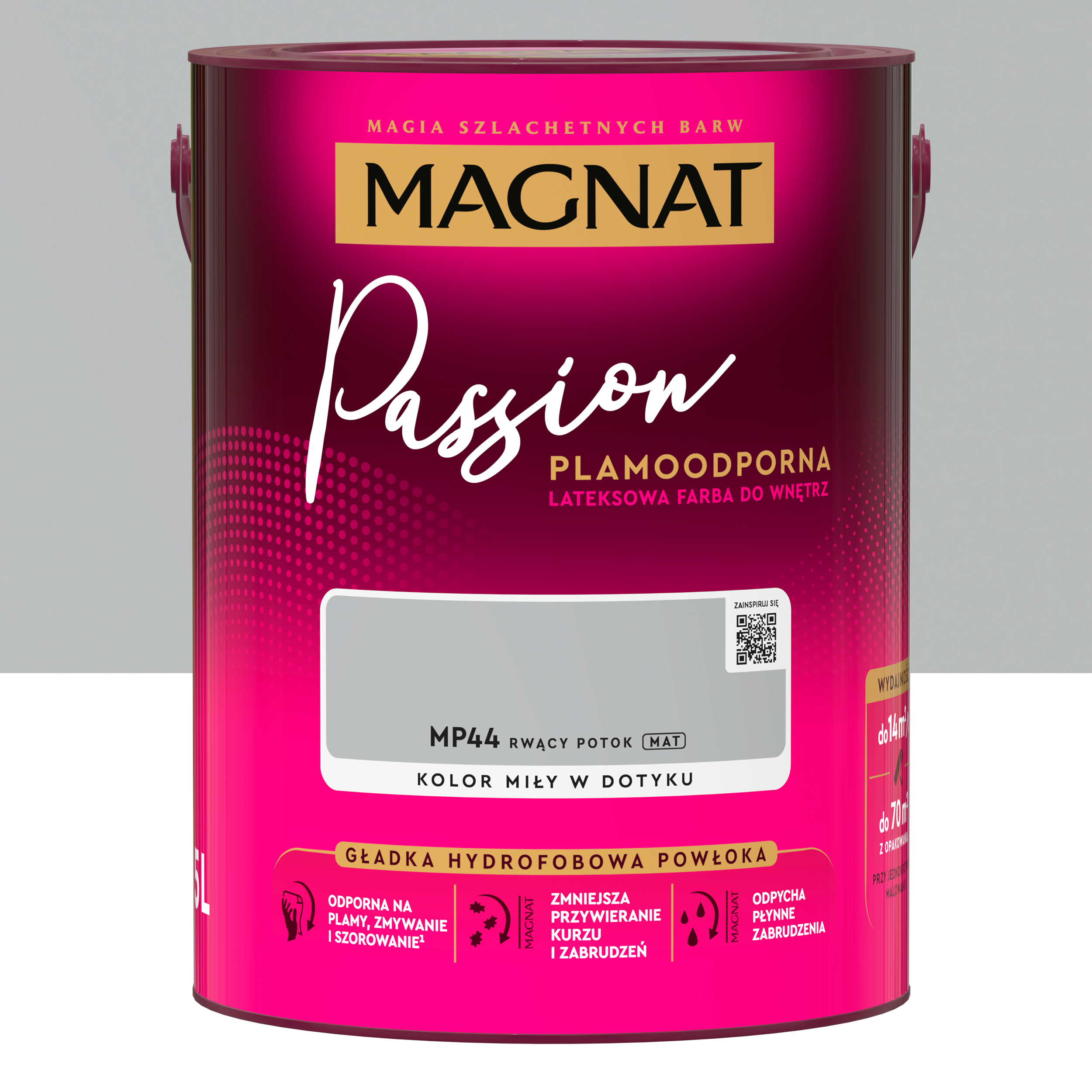 Farba Magnat Passion Rwący Potok 5 l Plamoodporna do wnętrz lateksowa