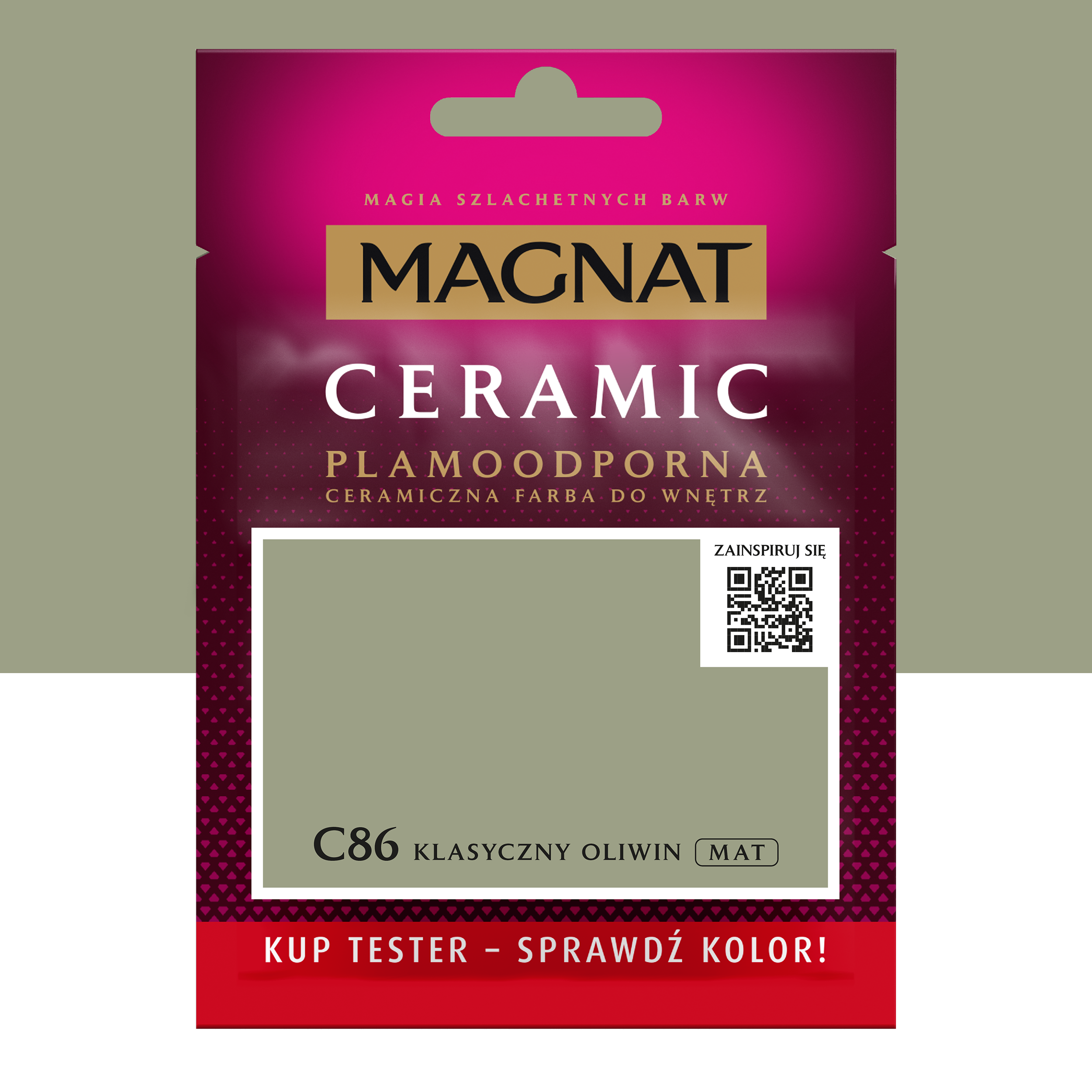 Farba Magnat Ceramic Klasyczny oliwin 30 ml Plamoodporna do wnętrz