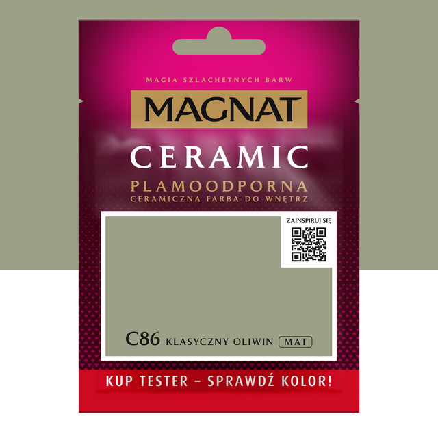 Farba Magnat Ceramic Klasyczny oliwin 30 ml Plamoodporna do wnętrz   