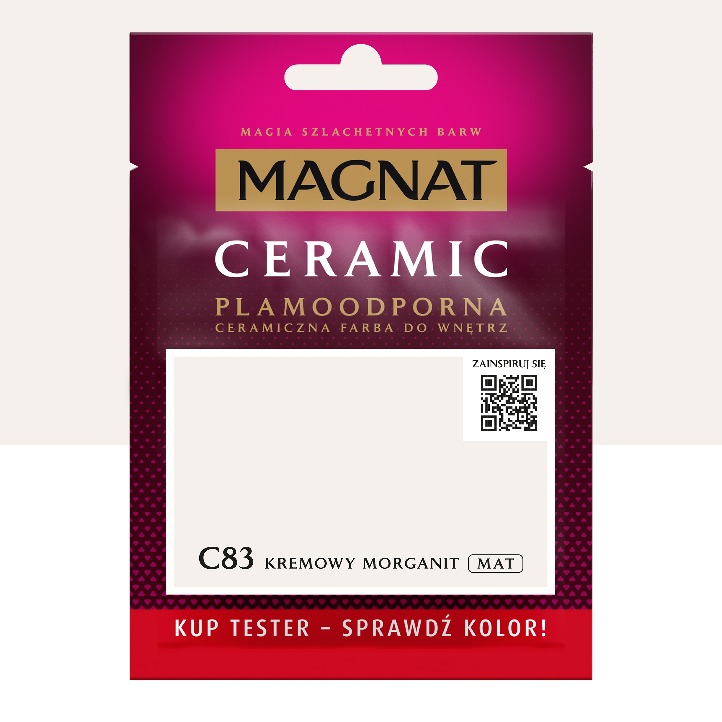 Farba Magnat Ceramic Kremowy morganit 30 ml Plamoodporna do wnętrz