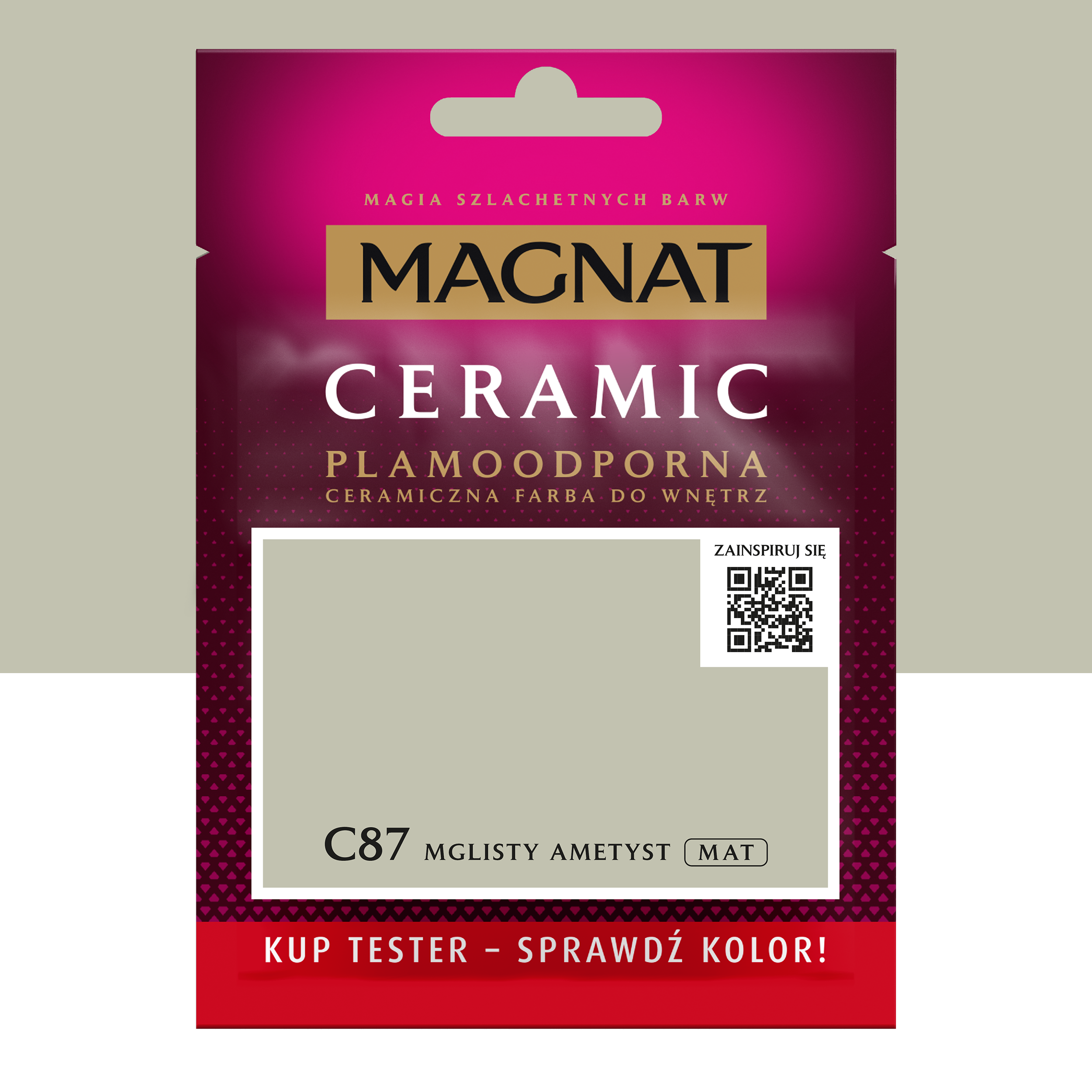 Farba Magnat Ceramic Mglisty ametyst 30 ml Plamoodporna do wnętrz