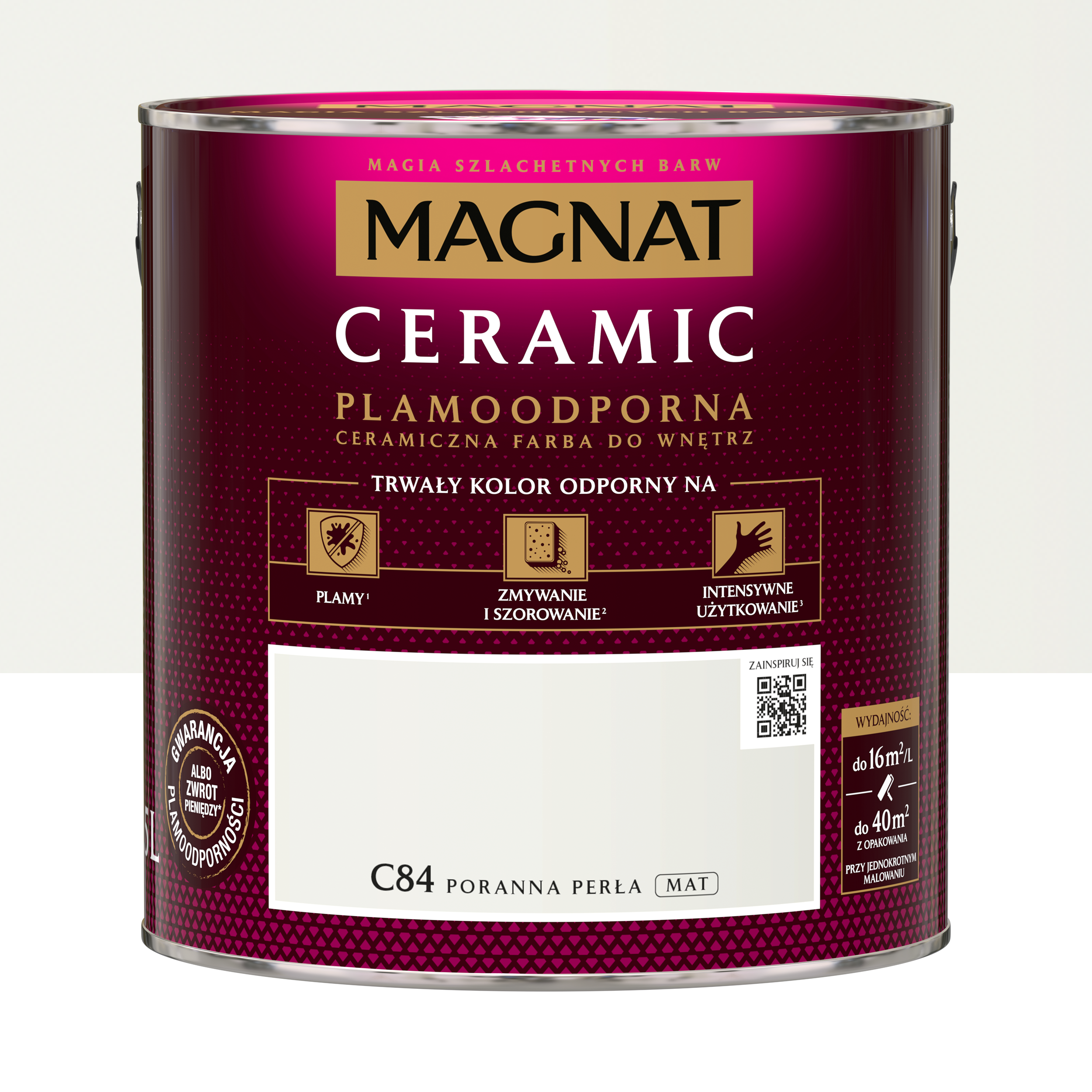 Farba Magnat Ceramic Poranna perła 2.5 l Plamoodporna do wnętrz