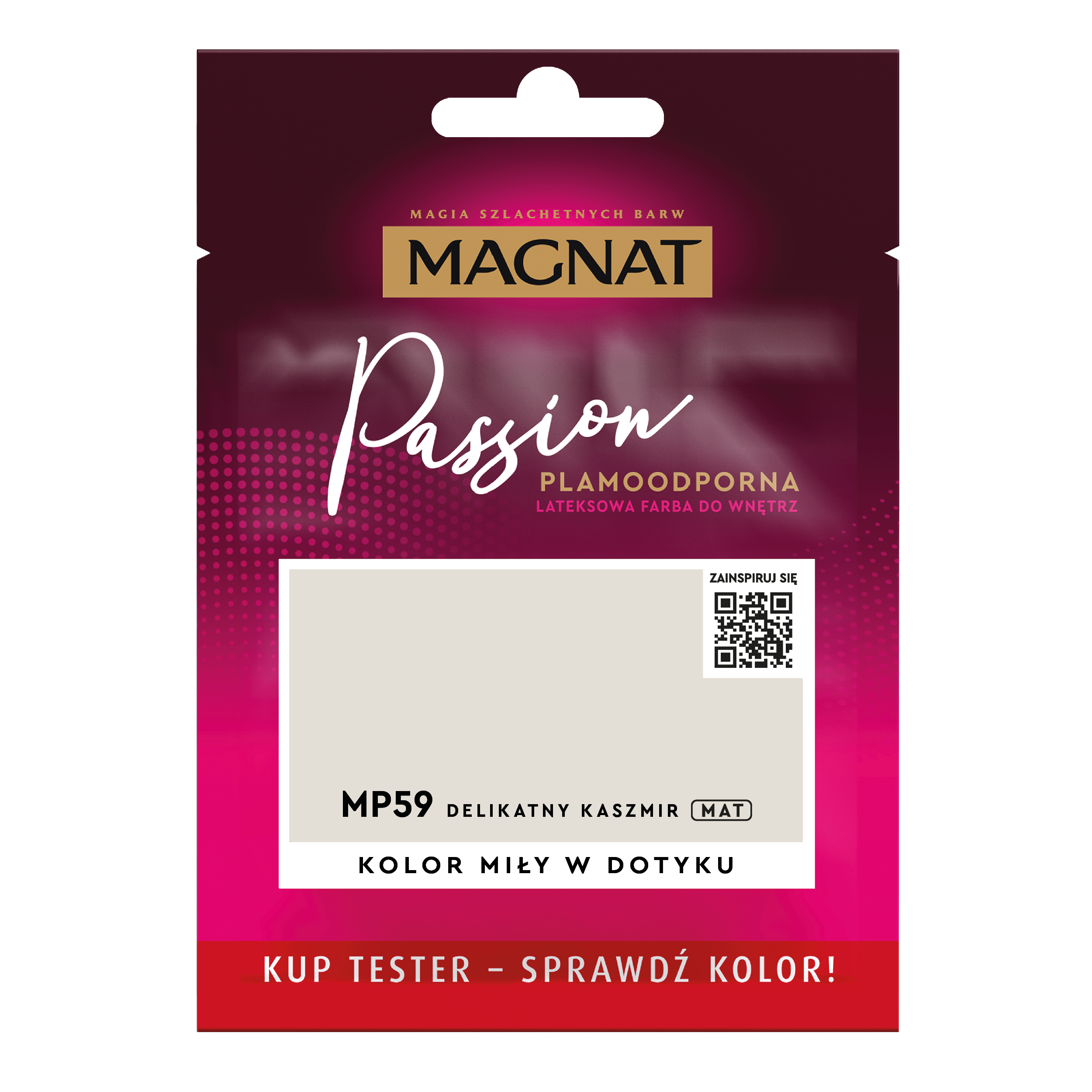 Farba Magnat Passion Delikatny kaszmir 2.5 l Plamoodporna do wnętrz lateksowa 
 - 2