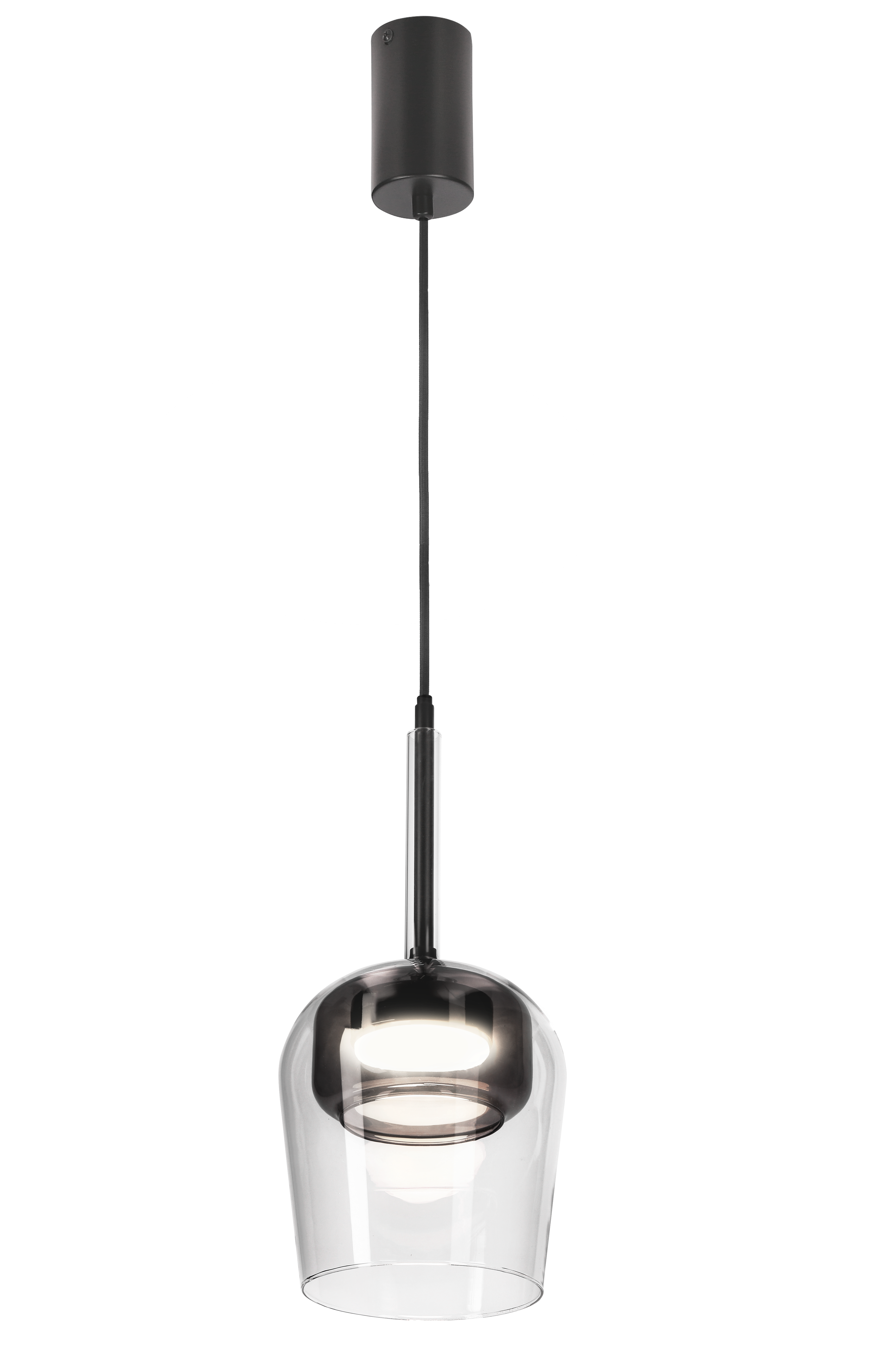 Lampa wisząca Galaxi dymiona czarna 1x9W GX53