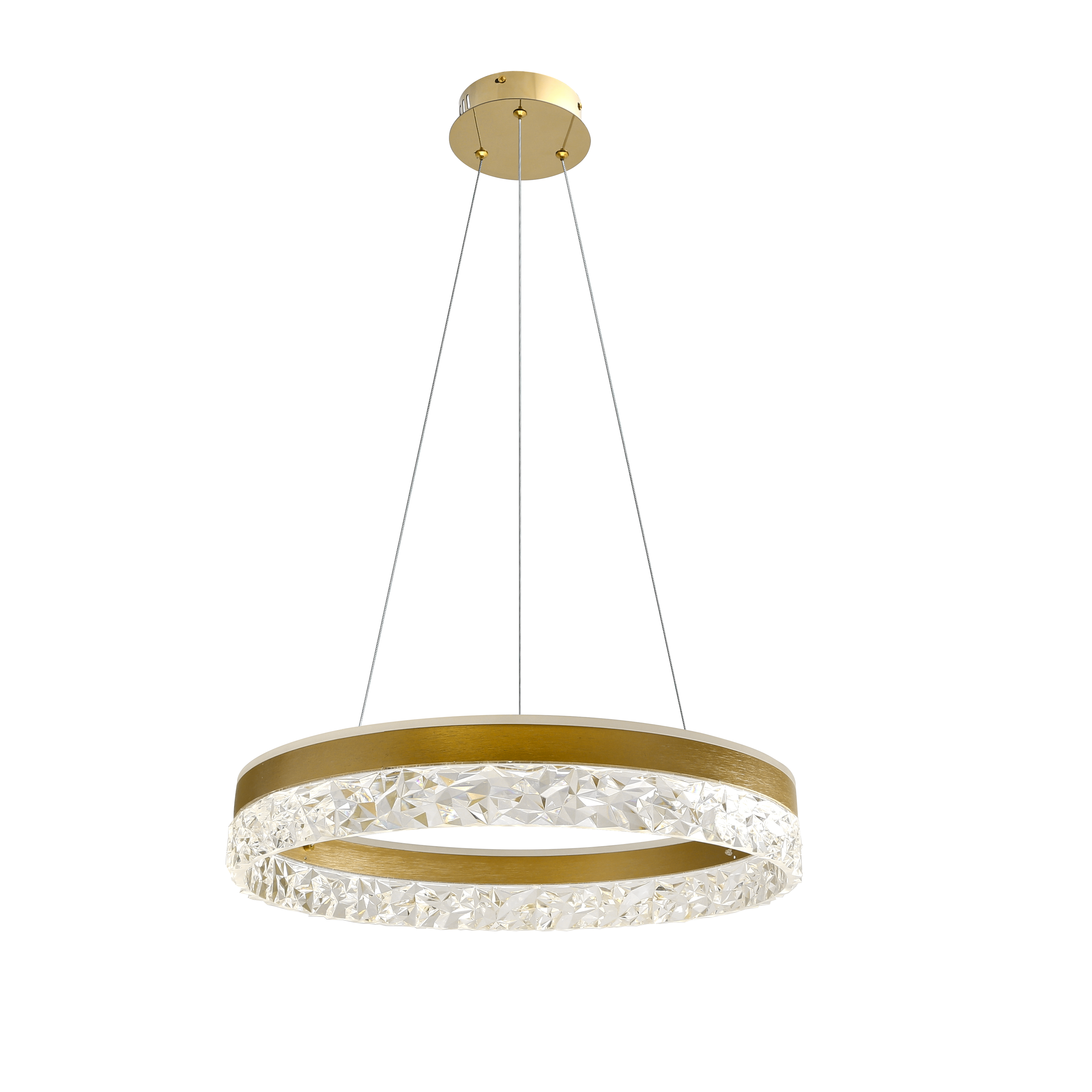 Lampa wisząca Frozi LED 2500 lm 32W ciepła barwa złota Candellux
