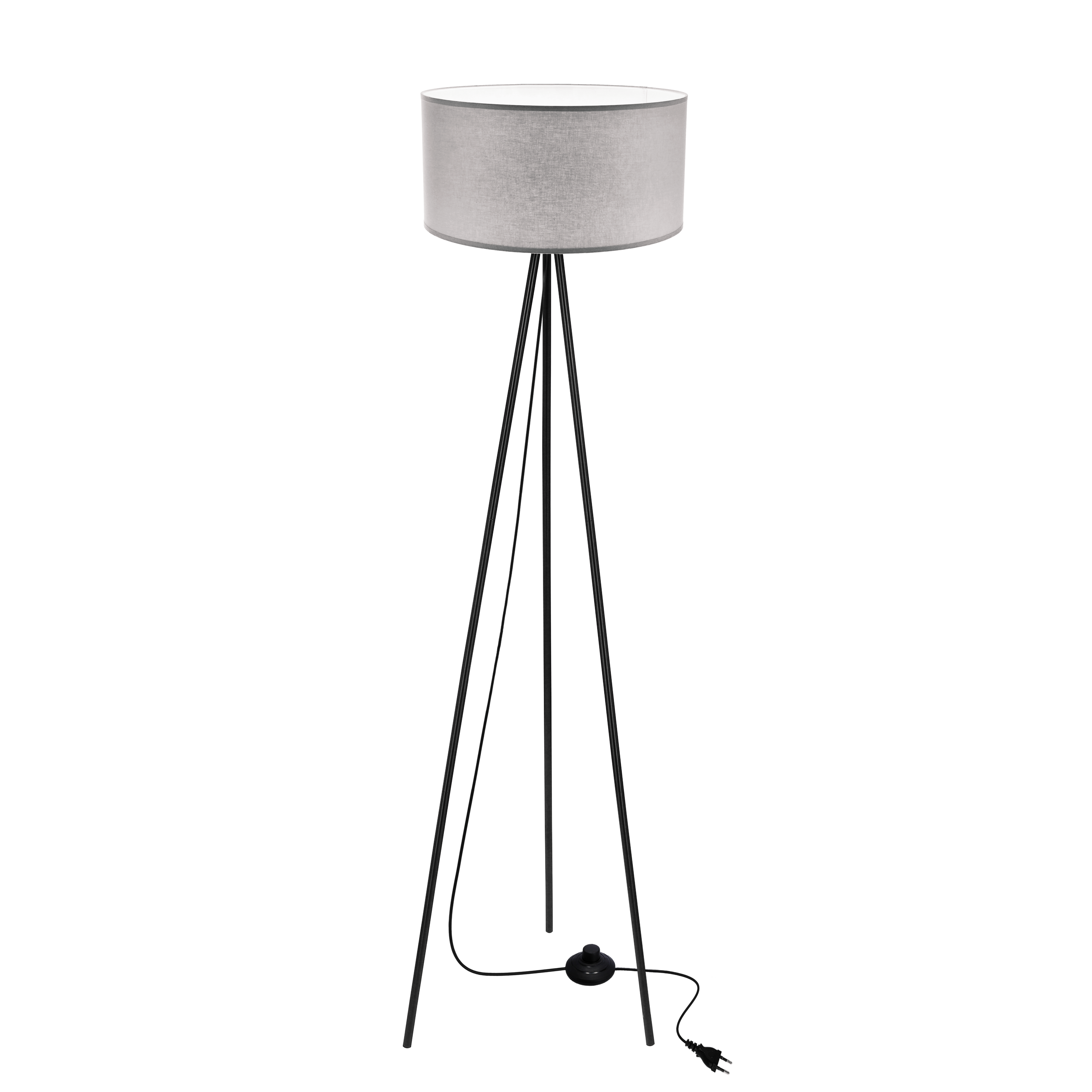 Lampa podłogowa Shanti szara 1x40W E27