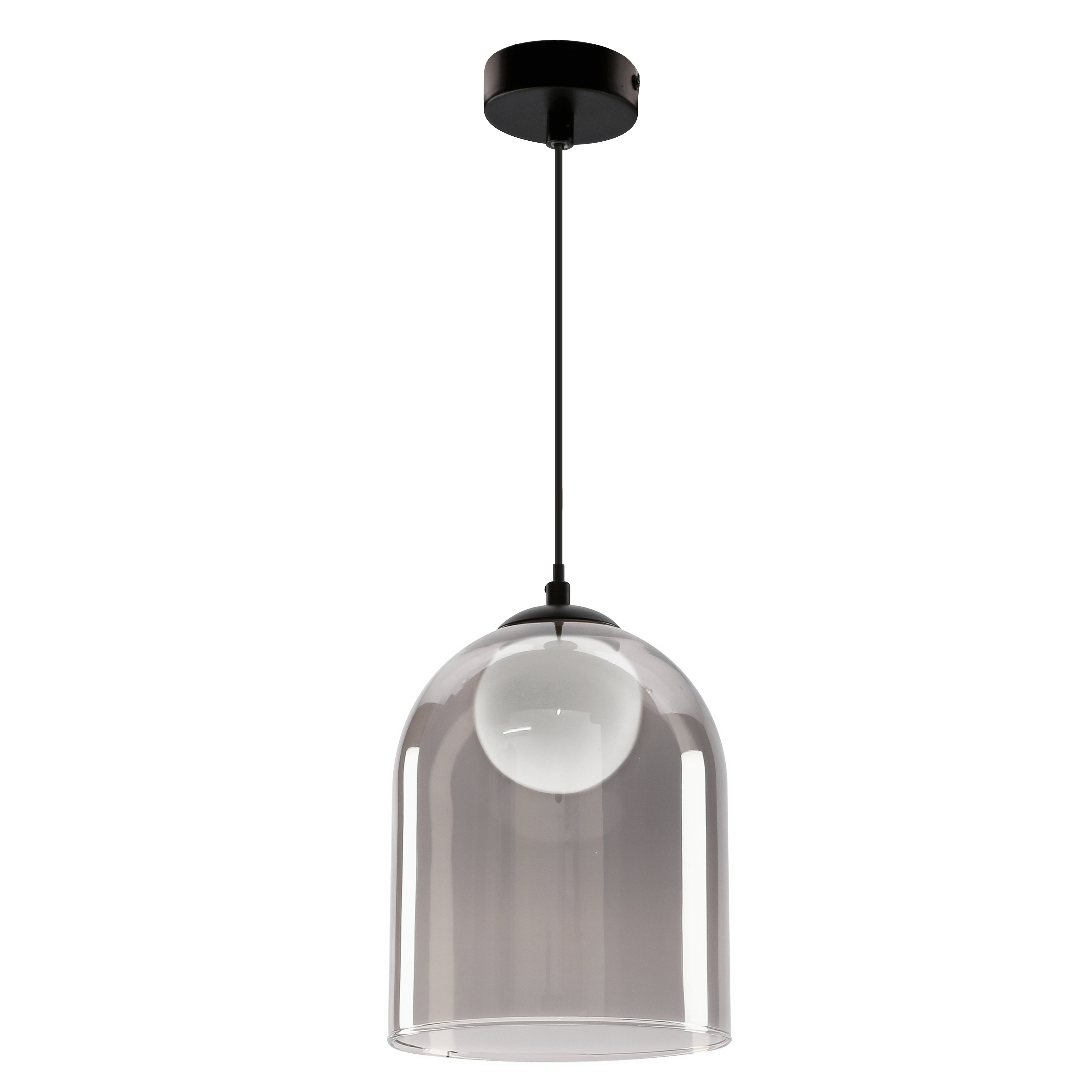 Lampa wisząca Klea dymiona czarna 1x15W G9