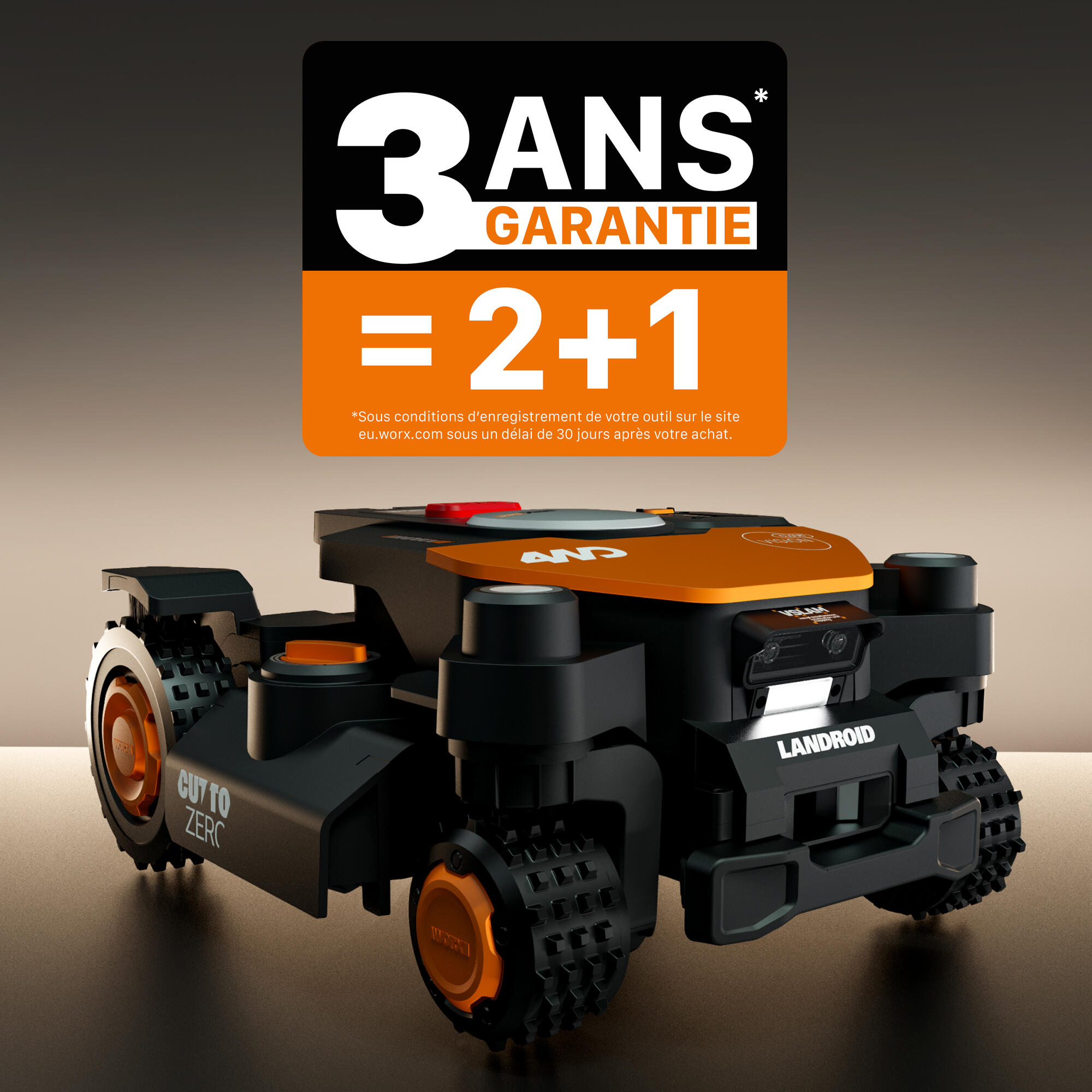 Robot tondeuse connecté WORX VISION CLOUD 4WD - Jusqu'à 4000m² - WR344E - 7