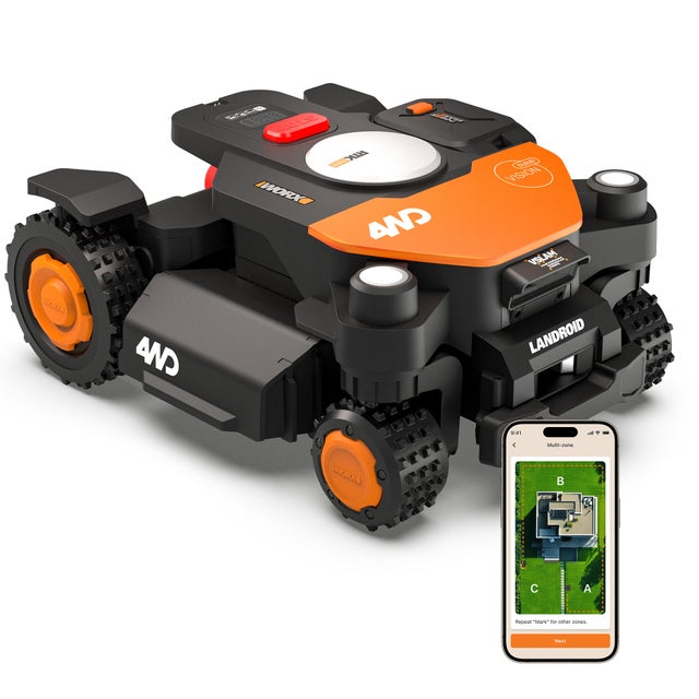 Robot tondeuse connecté 1000 m² WORX Vision cloud 4wd