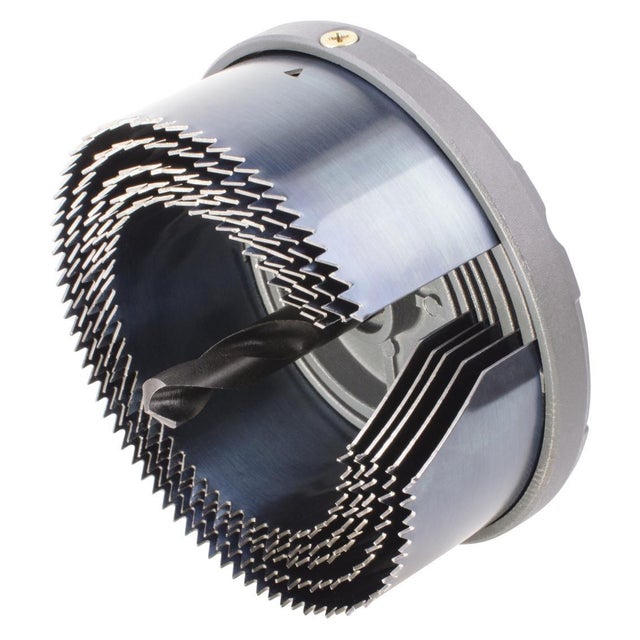 Scie cloche multi-lames bois/plastique/plâtre WOLFCRAFT Diam.68,74,80,90,100 mm