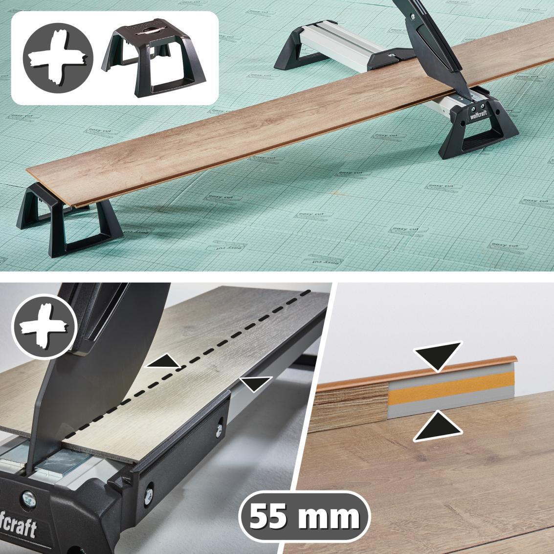 Presse coupante WOLFCRAFT VLC 800 pour stratifiés et vinyles, épaisseur max 11mm - 6