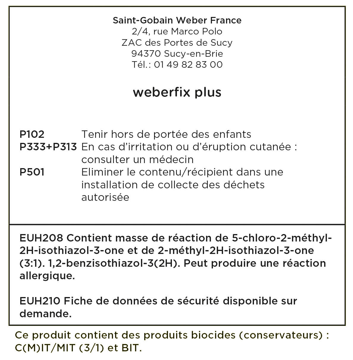 Colle carrelage en pâte blanc D2ET pour sol intérieur & extérieur 15 kg - Weberfix plus WEBER - 2