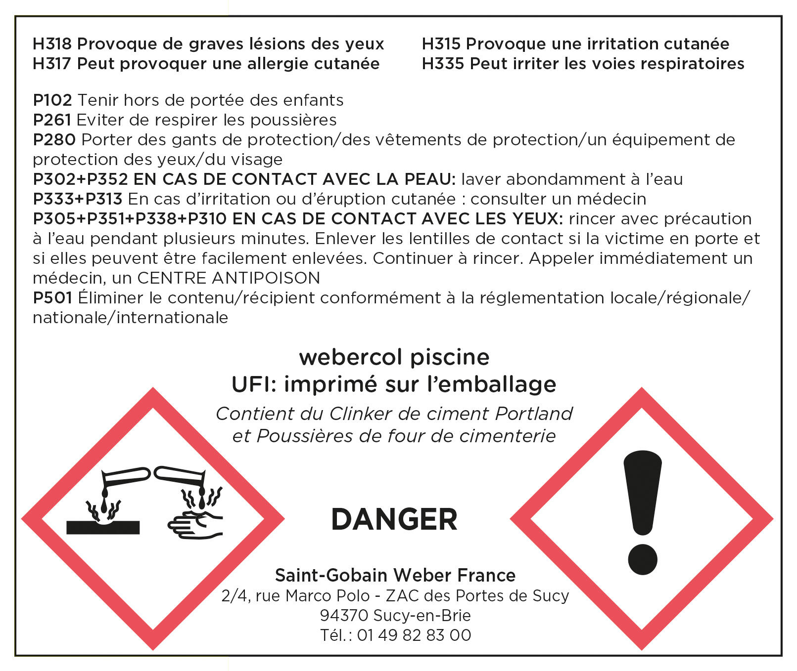 Colle carrelage en poudre gris C2ET spéciale piscine privative 25 kg - Webercol piscine WEBER - 2