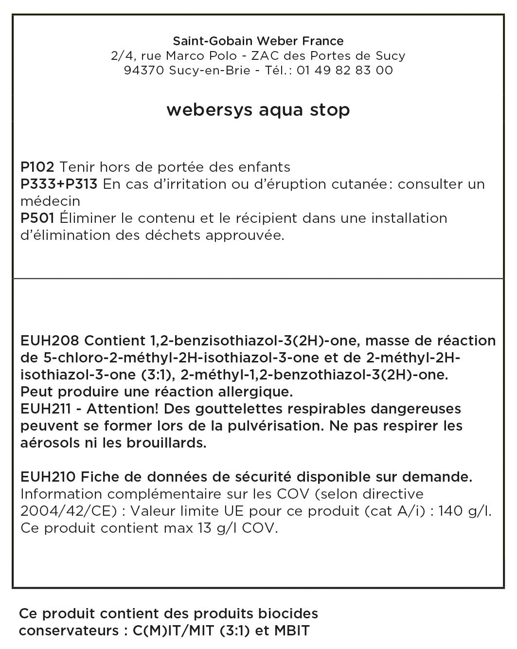 Webersys Aquastop 7kg étanchéité sous carrelage WEBER - 2