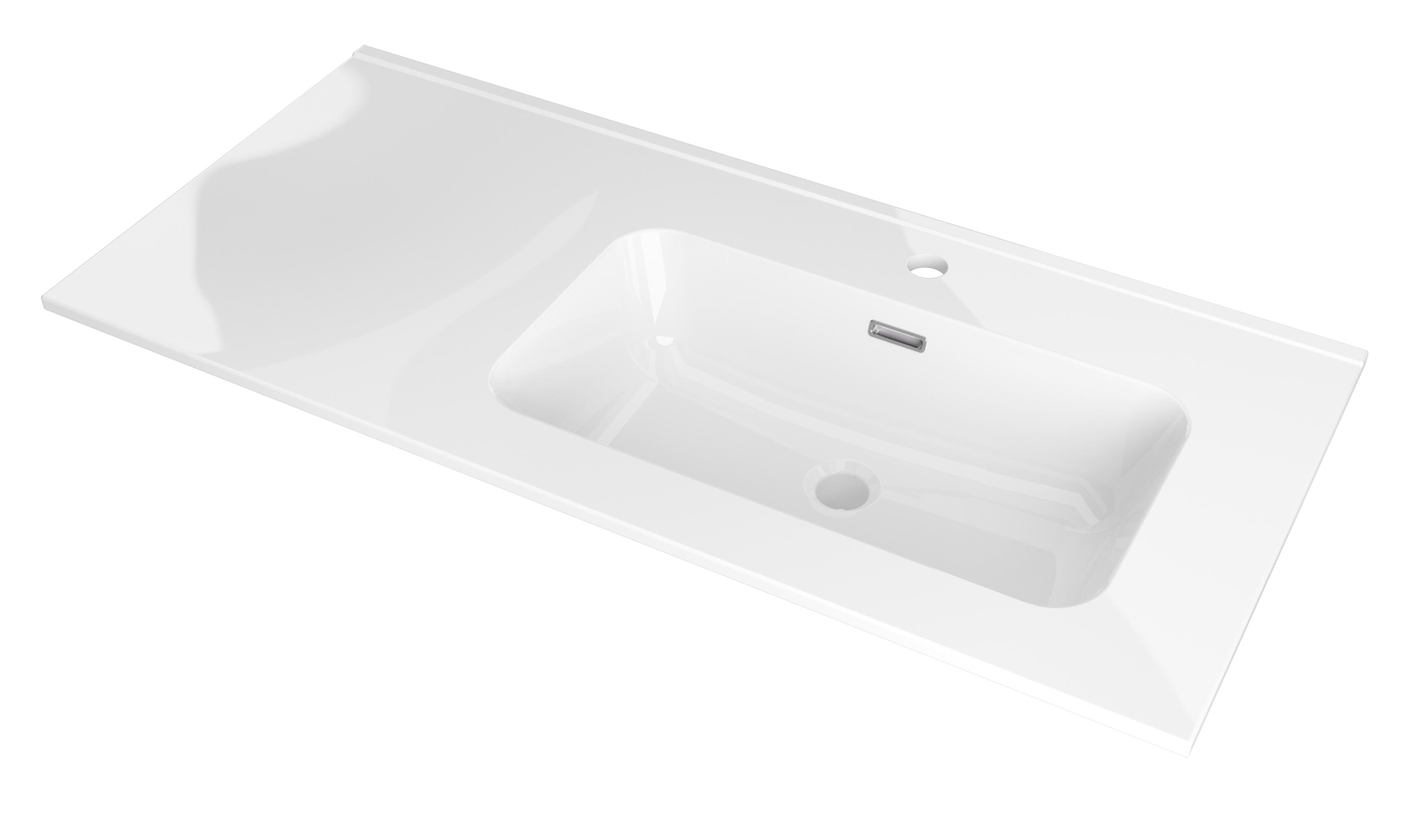 Lavabo encastrado Mia  101x18x46 cm - 3