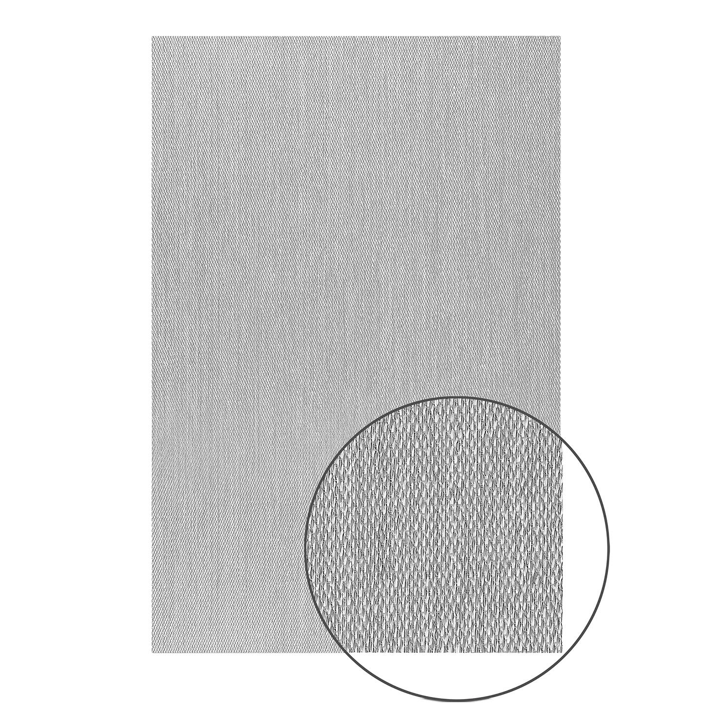 Alfombra exterior/interior pvc sisaltouch 120x180cm tejido plano base antideslizante liso gris