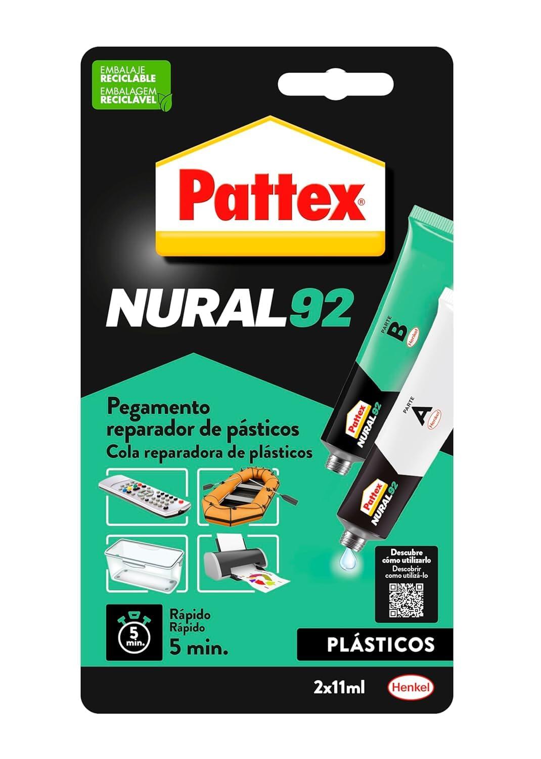 Cola reparadora de plásticos Nural 92 Pattex 22 ml - 5