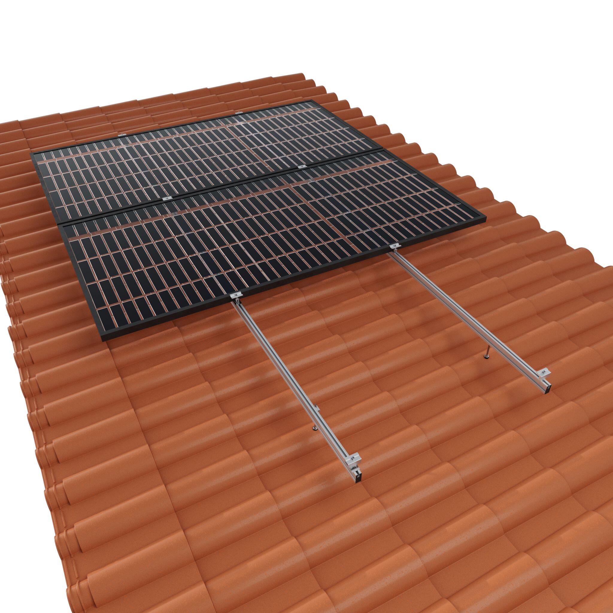 Suporte para painel fotovoltaico Sunfer para telhado em telha - 3