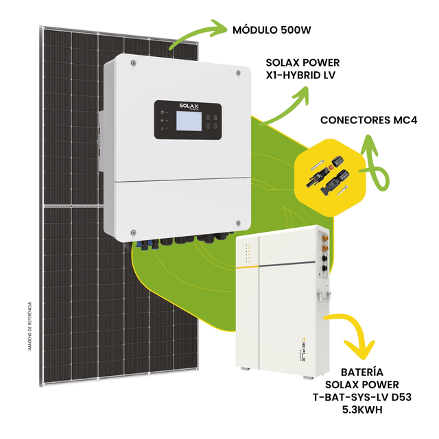 kit solar autoconsumo aislada-6kw mono-500w