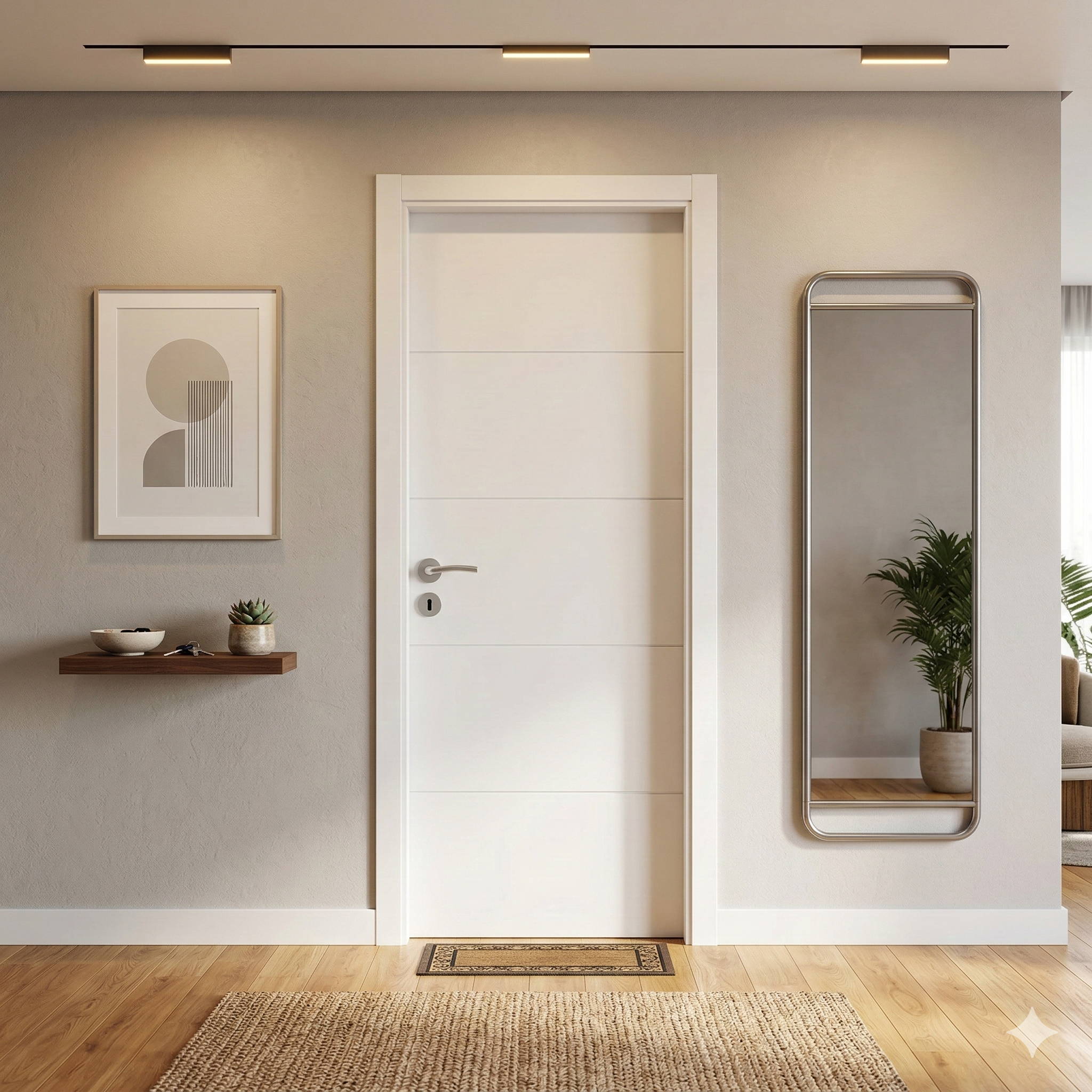 BLOCO DE PORTA LACADO BRANCO VT5 200X70CM ESQUERDA - 3