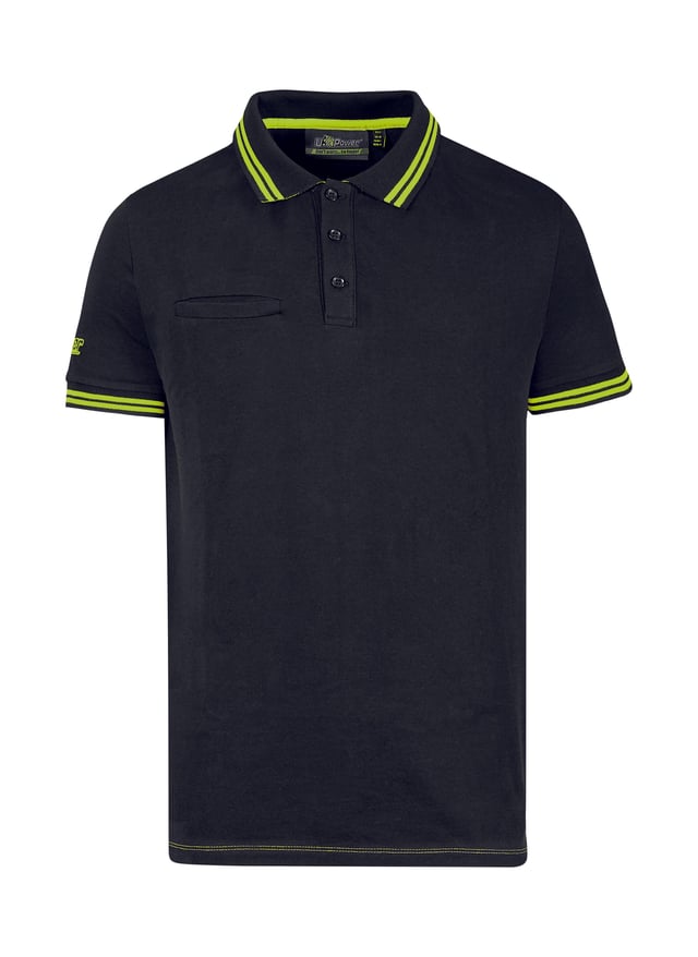 POLO MANGA CORTA NEGRO TALLA M UPOWER EY264BC