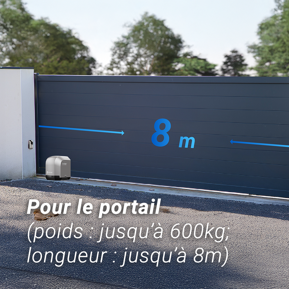 Moteur pour portail coulissant connecté, EZVIZ, HG2-600 Pro - 2