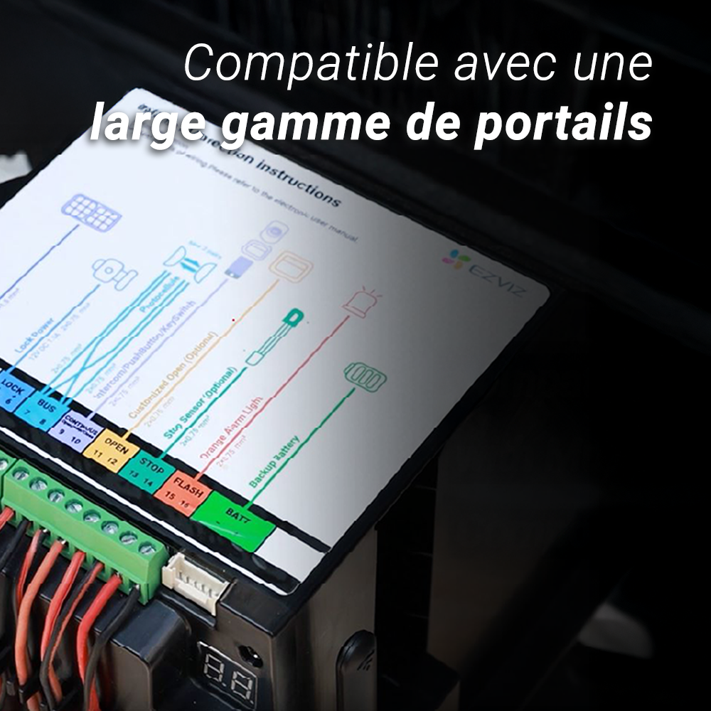 Moteur pour portail coulissant connecté, EZVIZ, HG2-600 Pro - 8