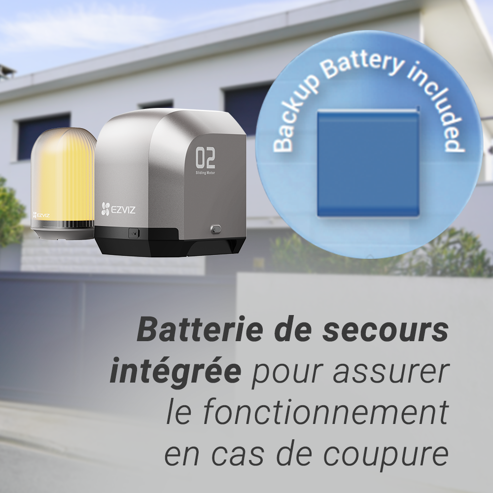 Moteur pour portail coulissant connecté, EZVIZ, Hg2 400 - 9