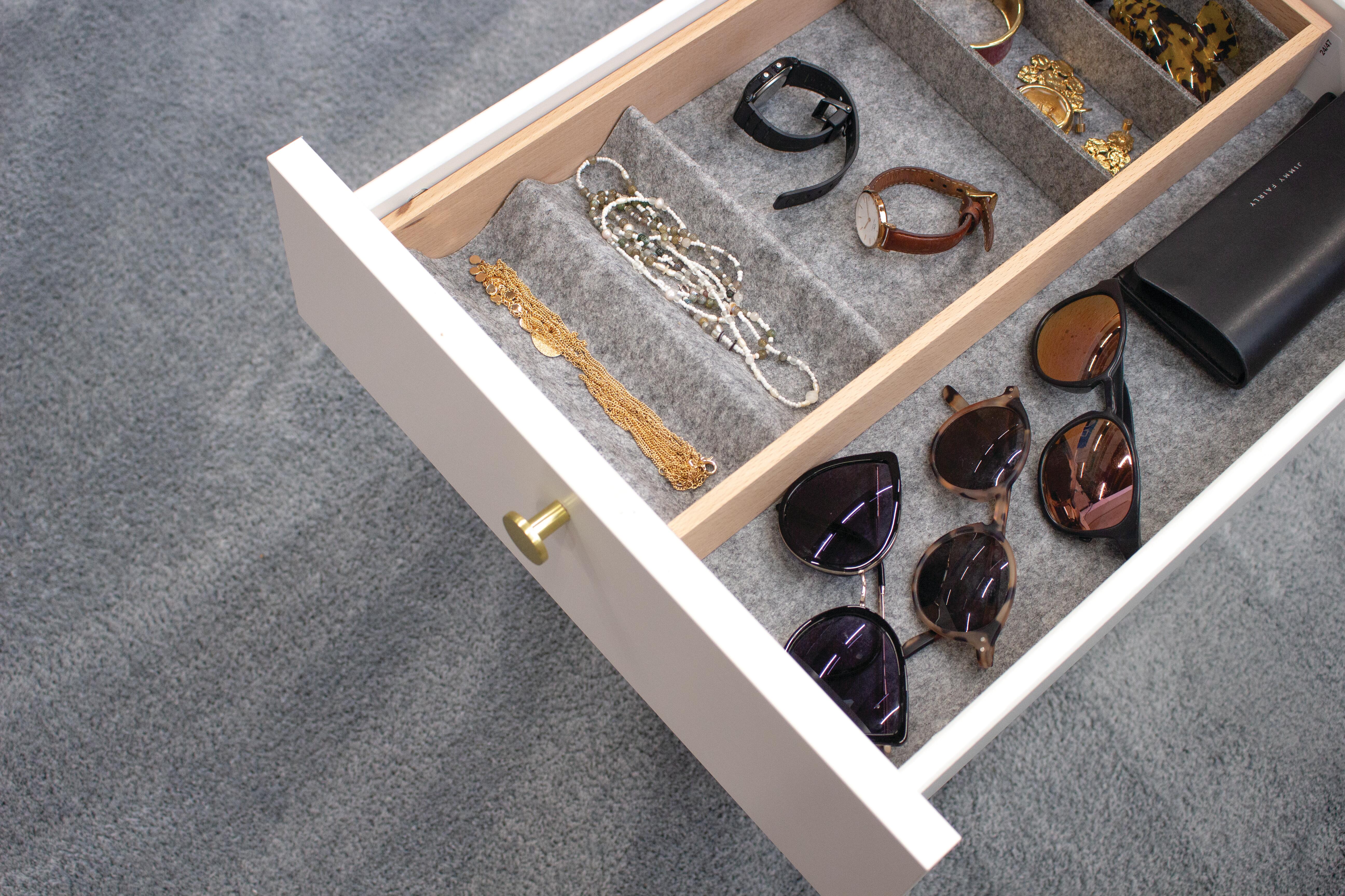 Organiseur SPACEO Evo'M redécoupable, pour tiroir 40cm, bijoux et accessoires - 3