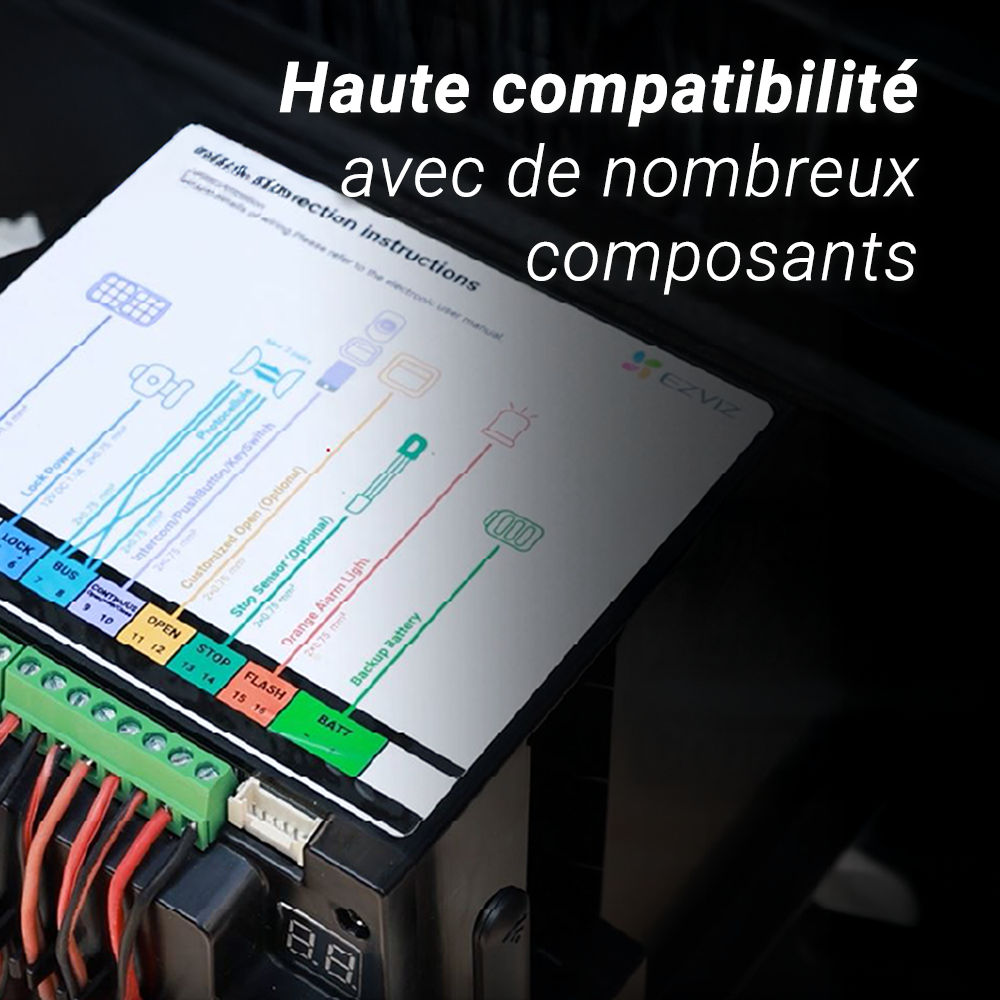 Moteur pour portail coulissant connecté, EZVIZ, Hg2 400 - 15
