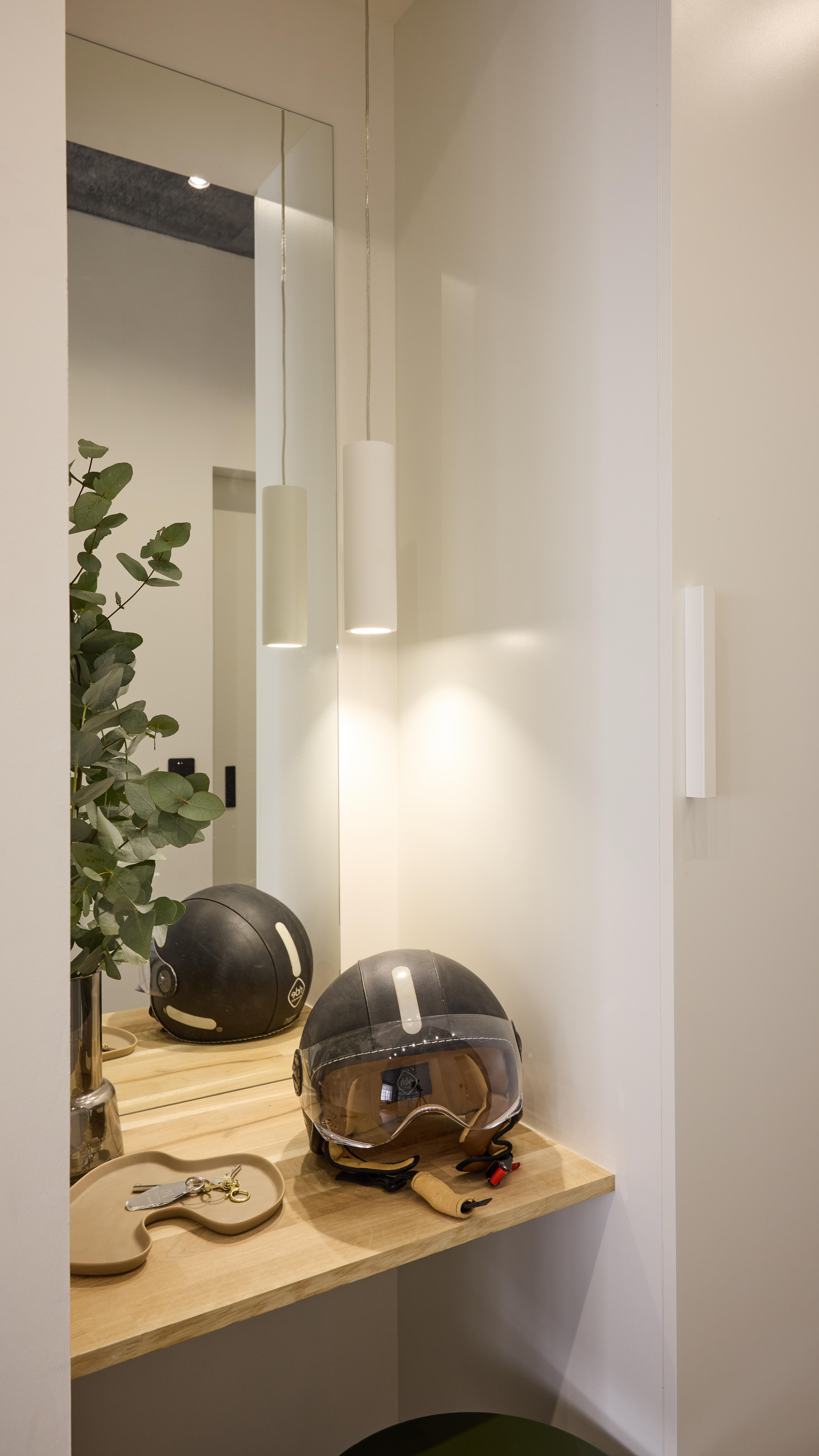 Porta roupeiro de bater Spaceo Evo'M 59.7x204.5cm branco mate - 9