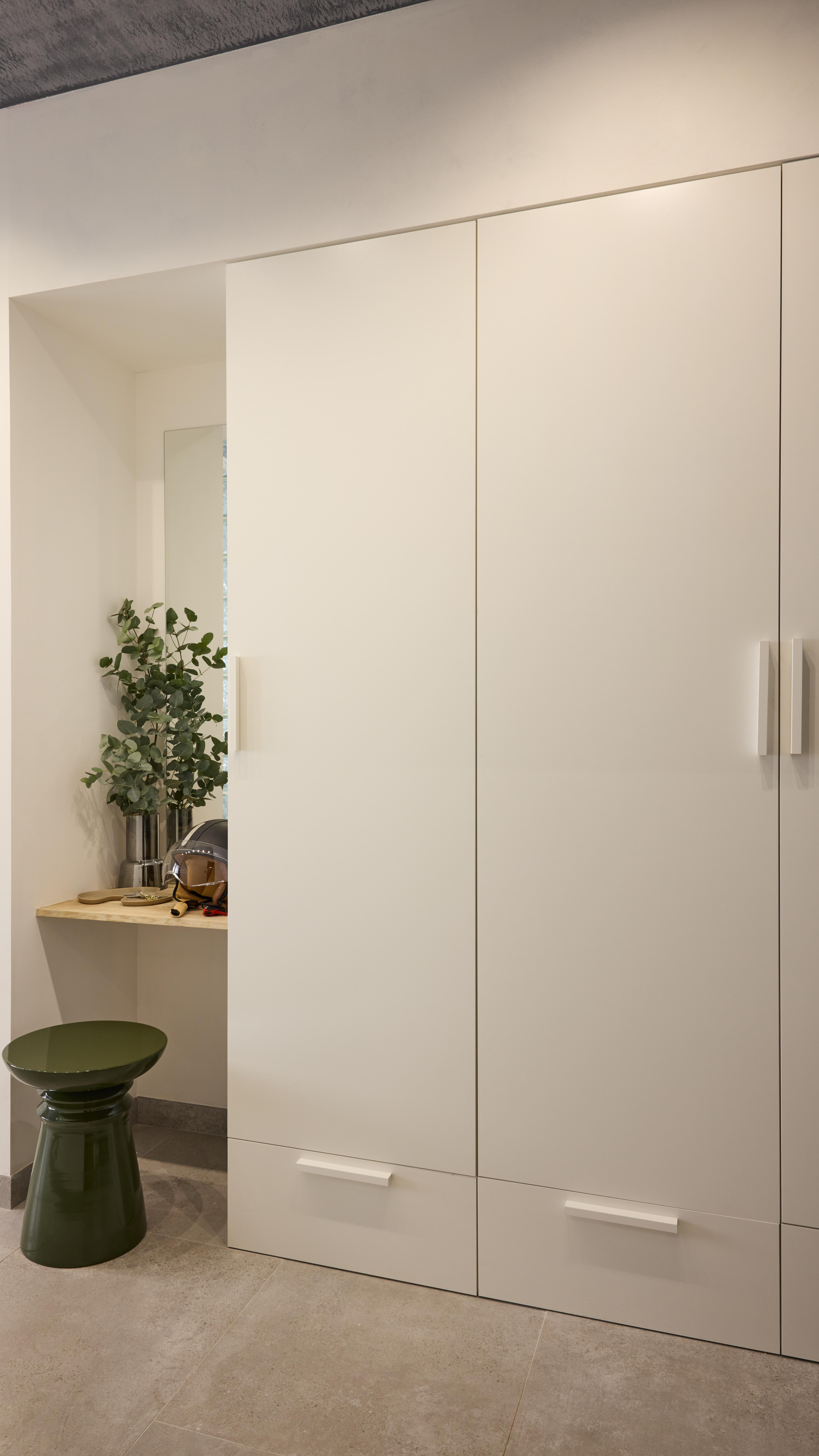 Porta roupeiro de bater Spaceo Evo'M 59.7x204.5cm branco mate - 7