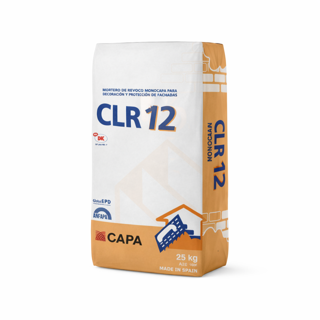MORTERO MONOCAPA CLR12 25 KG BLANCO