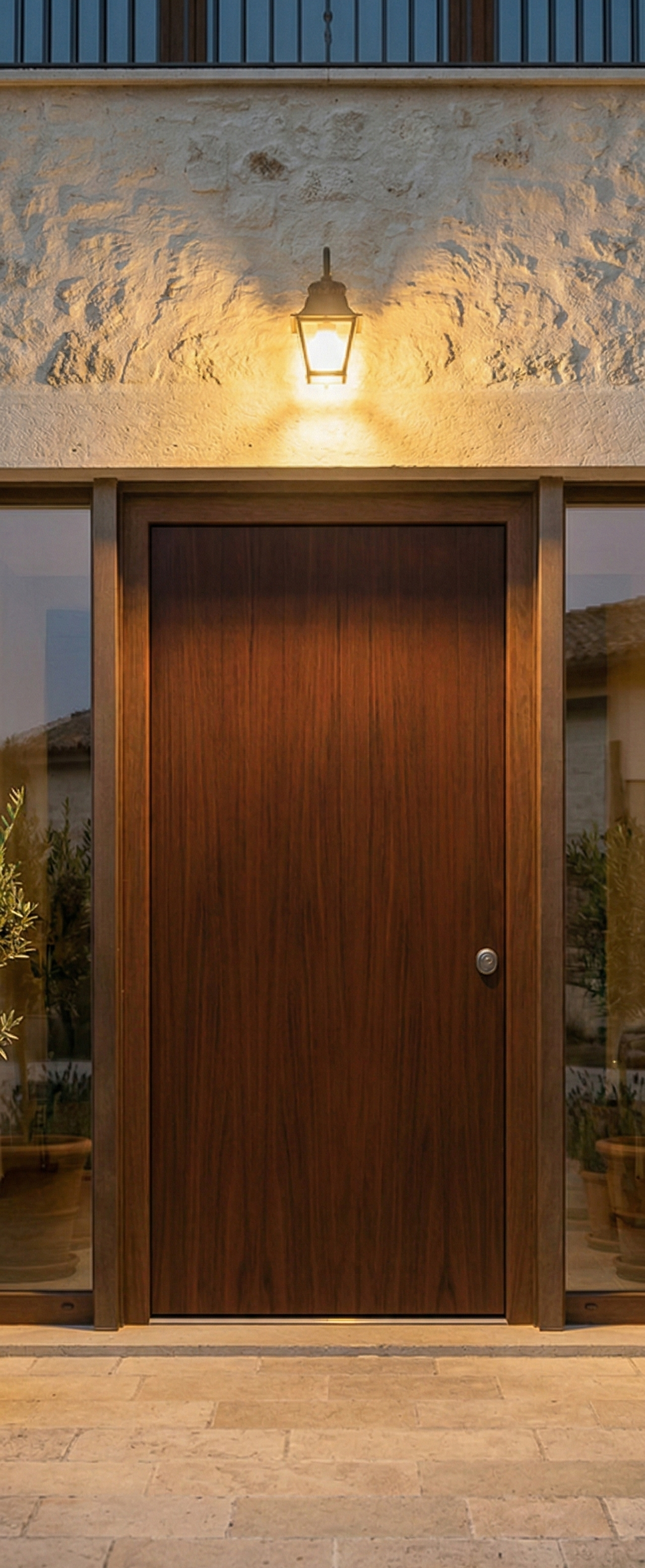 PANEL PUERTA ACORAZADA CARA EXTERIOR RECHAPADO SAPELLY - 2