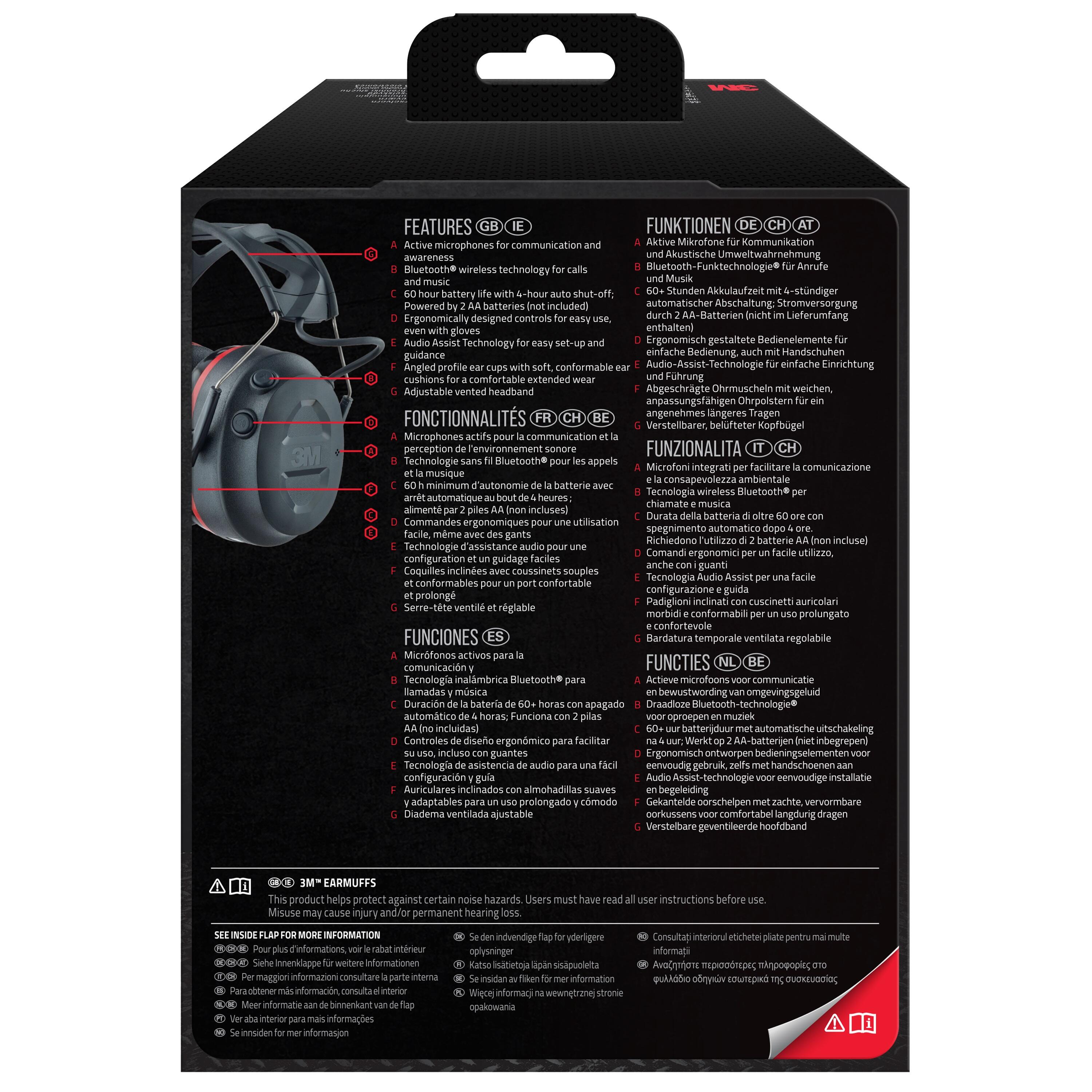 Protetor auditivo 3M Bluetooth SNR 30DB - 8