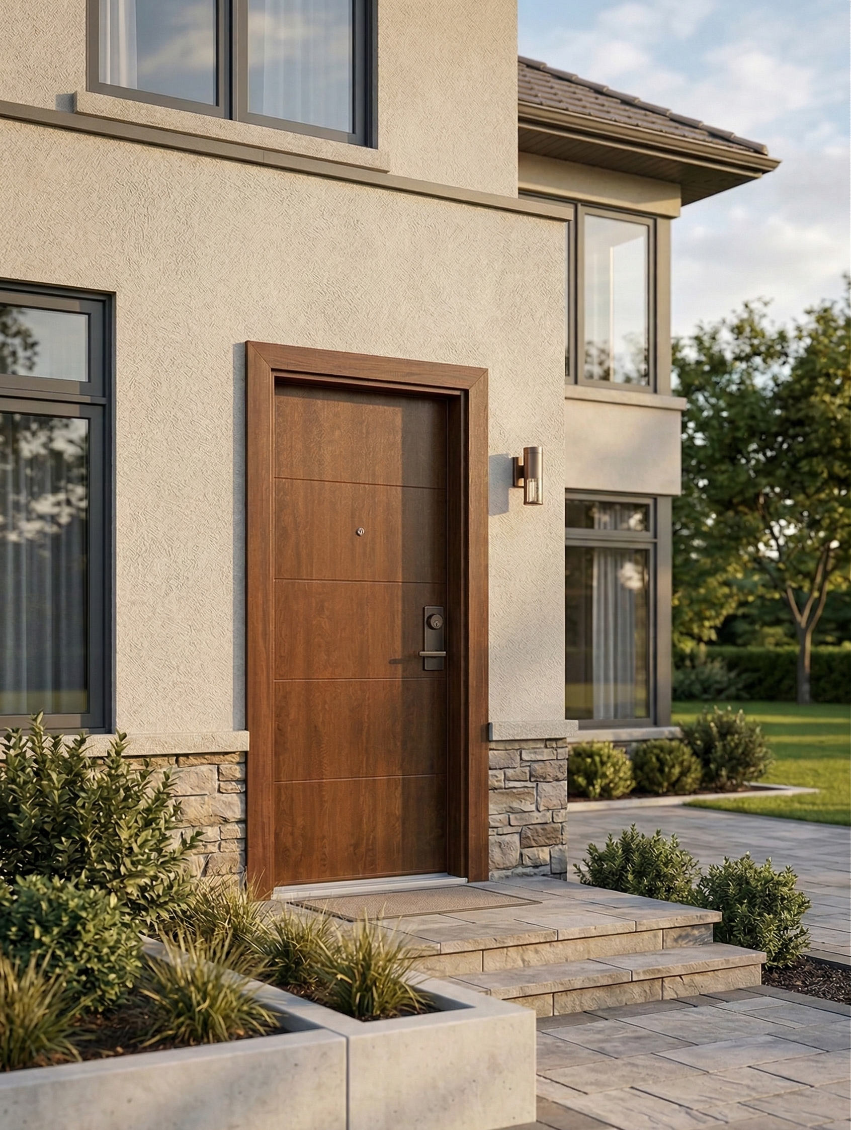 PANEL PUERTA ACORAZADA CARA EXTERIOR PVC MADERA VT5 - 2