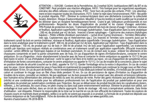 Traitement bois poutres et charpentes intérieures 5 L + 20 % gratuit TX202 - CECIL PRO - 2