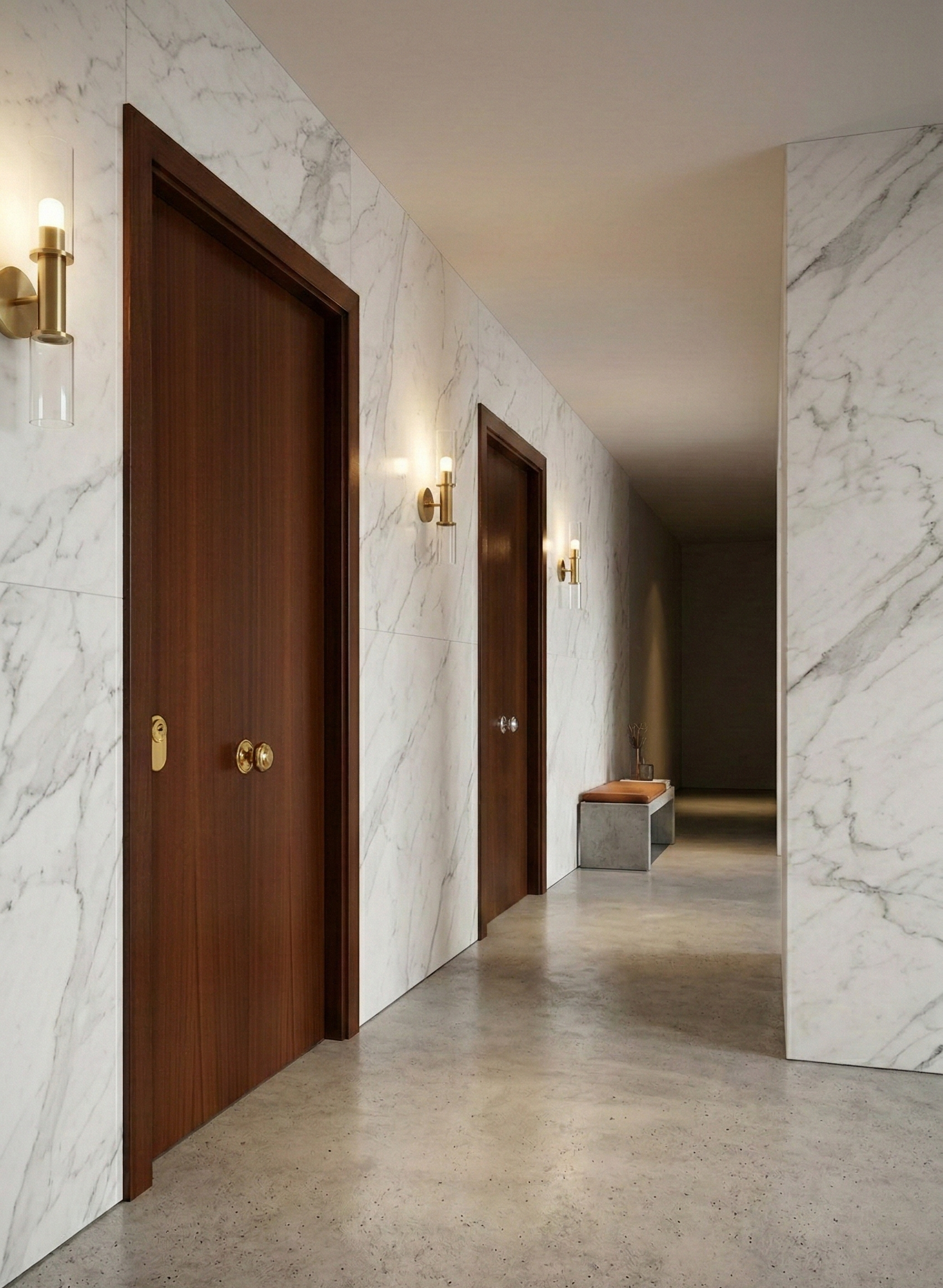 PUERTA ENTRADA  BLINDADA RECHAPADA SAPELLY DERECHA  - 3