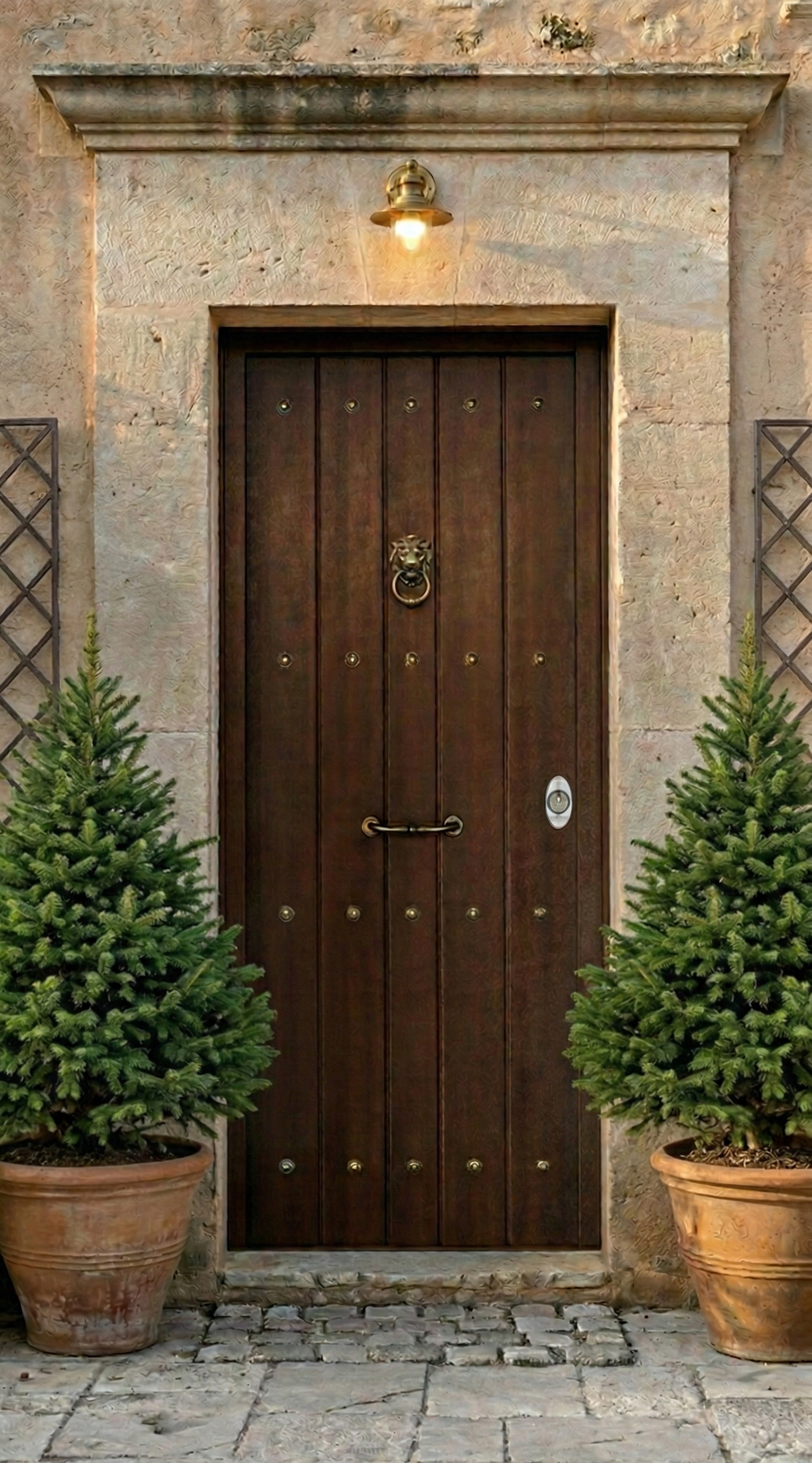 PUERTA ENTRADA ACORAZADA  RECUBIERTA PVC NOGAL 80 CM IZQUIERDA - 3