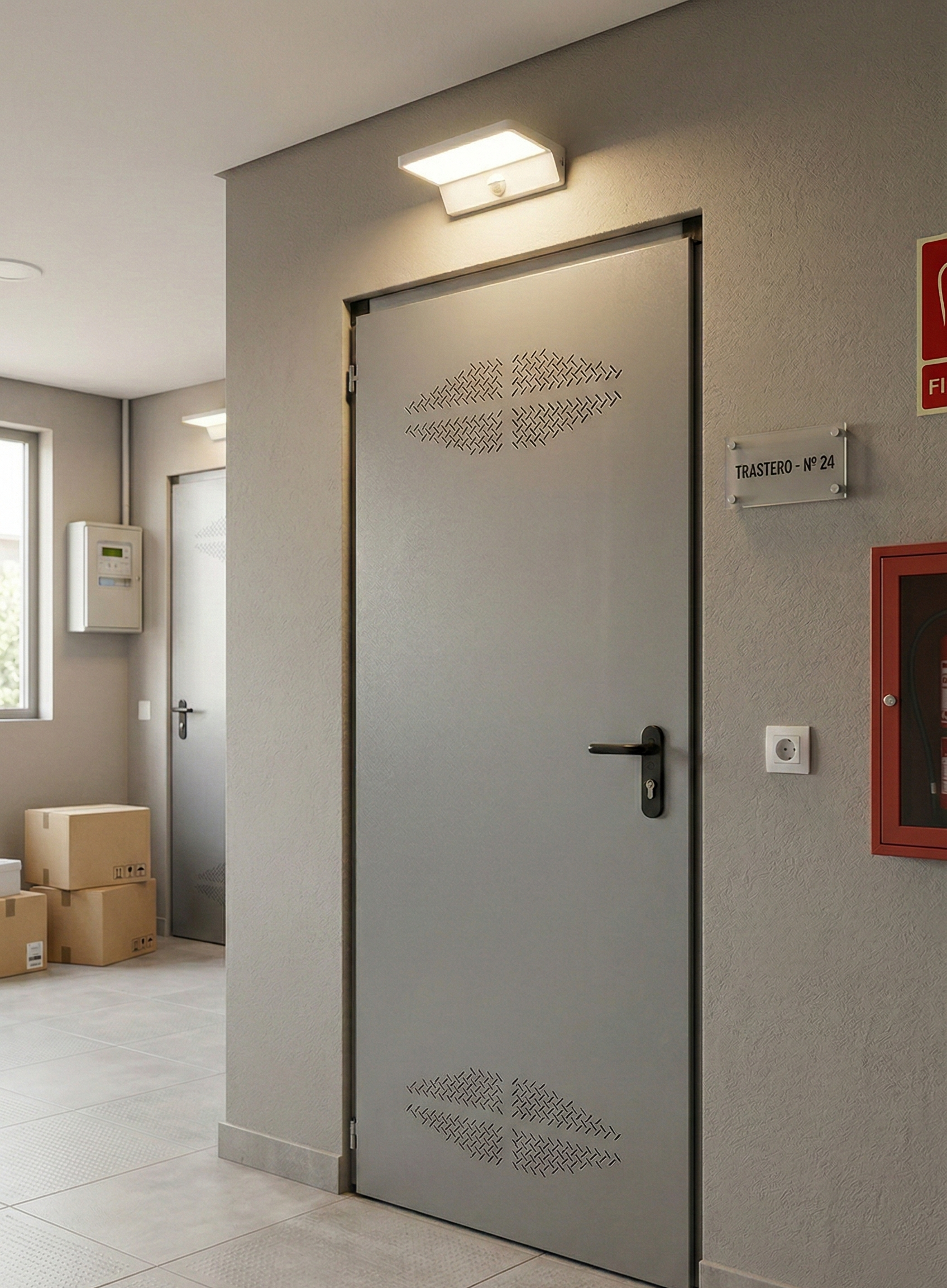 PUERTA SERVICIO MULTIUSO CON REJILLA 89CM REVERSIBLE - 2