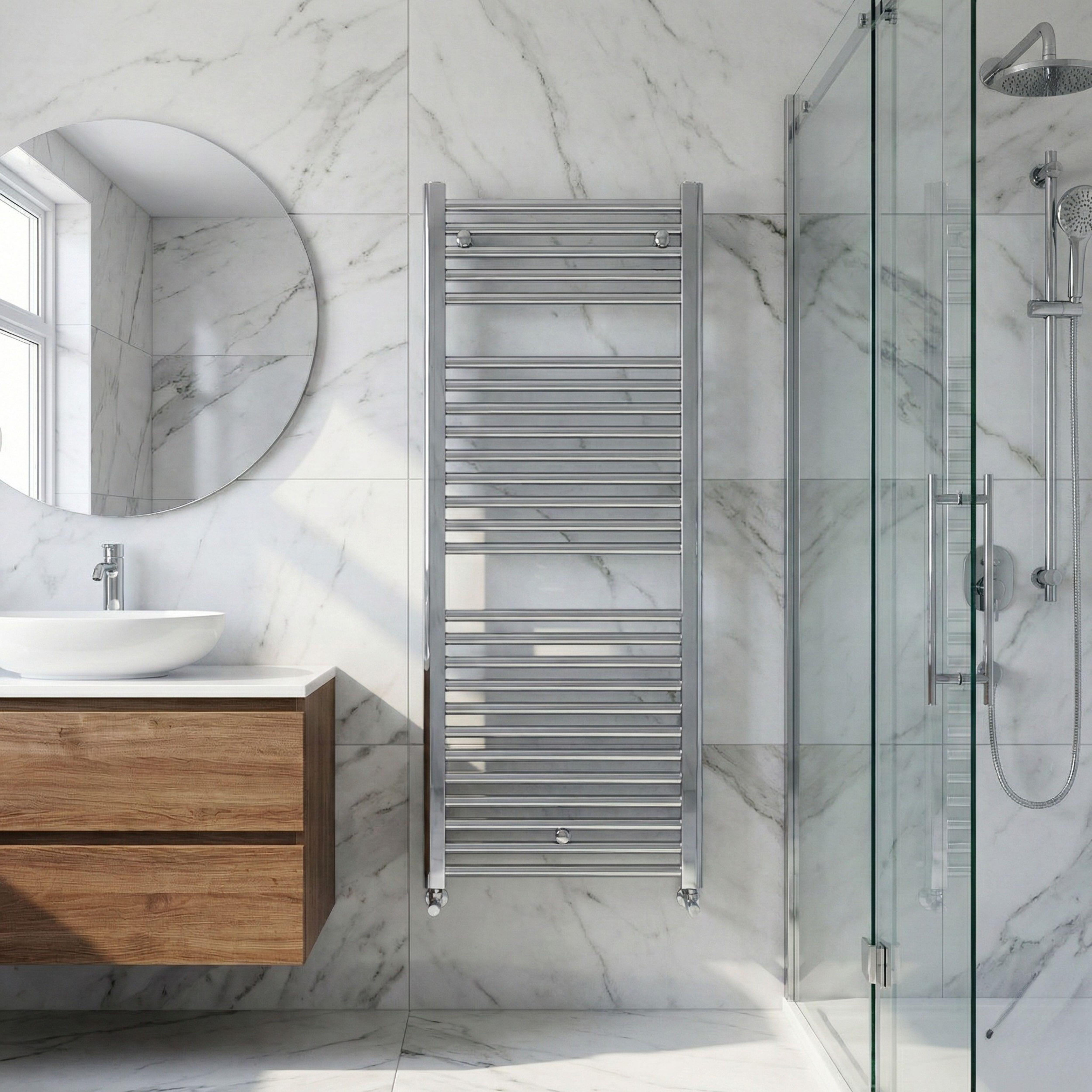 RADIADOR TOALLERO AZORES 1180X500MM CROMADO - 6