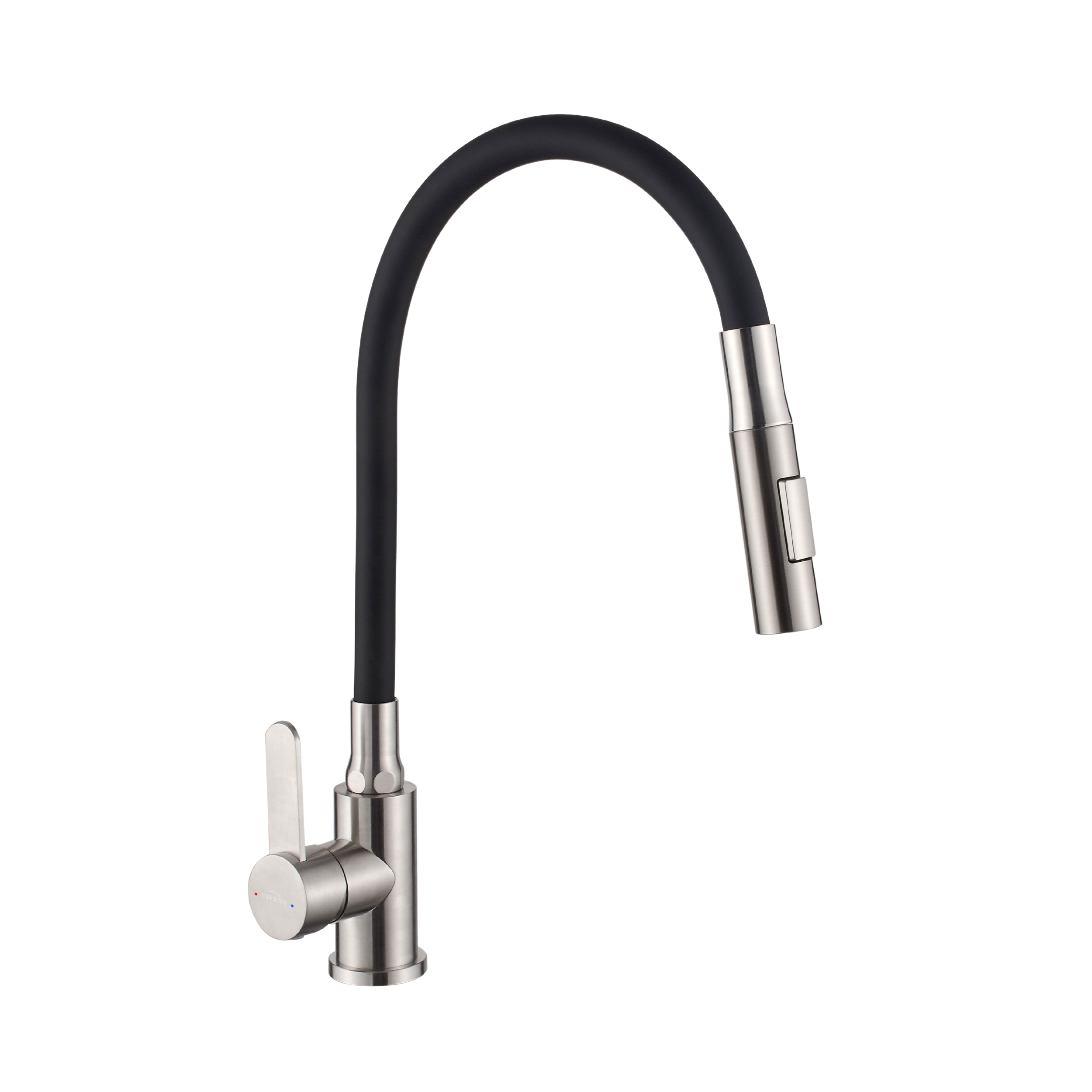 Bateria kuchenna z elastyczną wylewką Roko Carny/Stalowy Invena