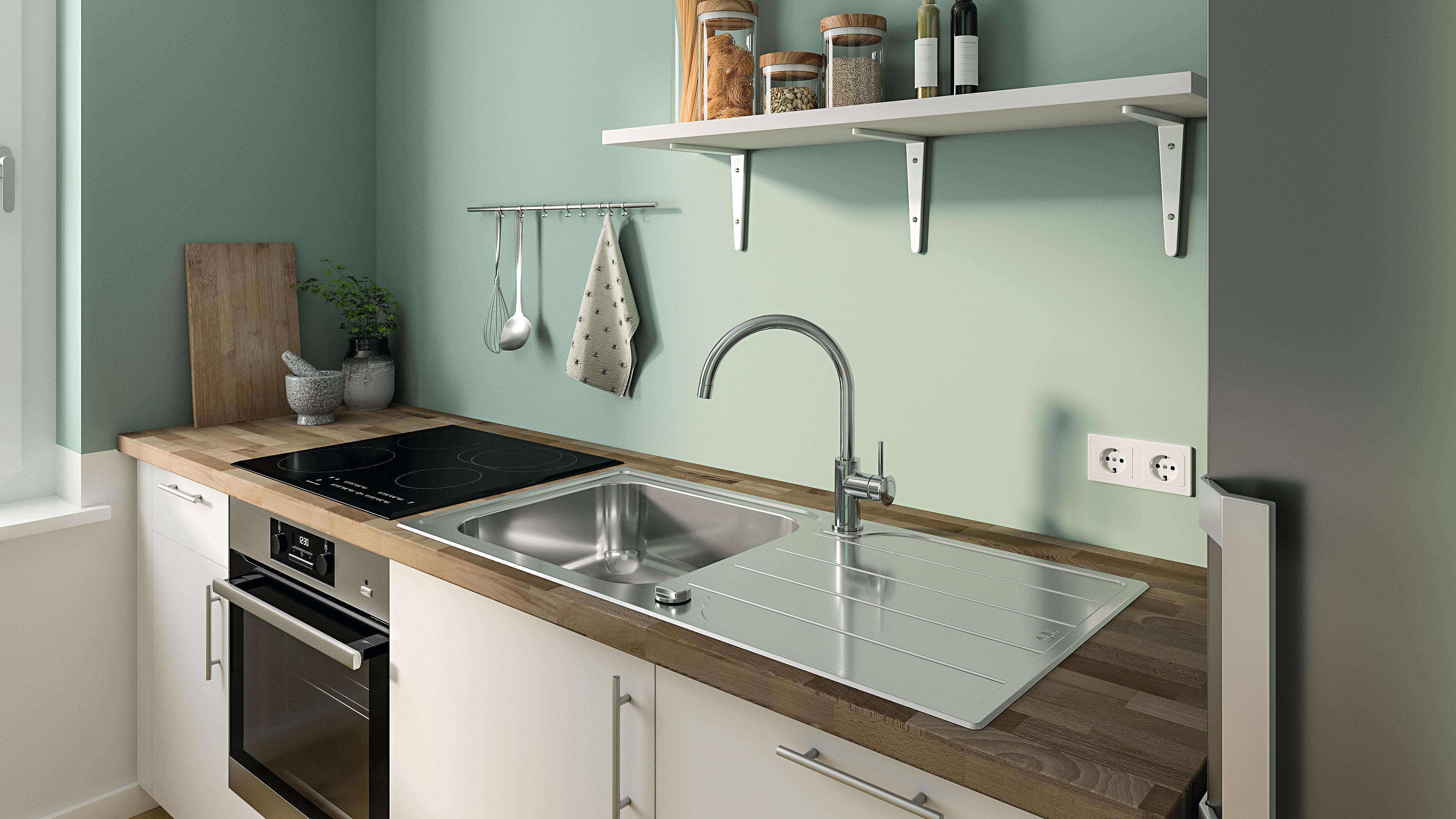 GRIFO DE COCINA MONOMANDO CAÑO ALTO GROHE START - 2