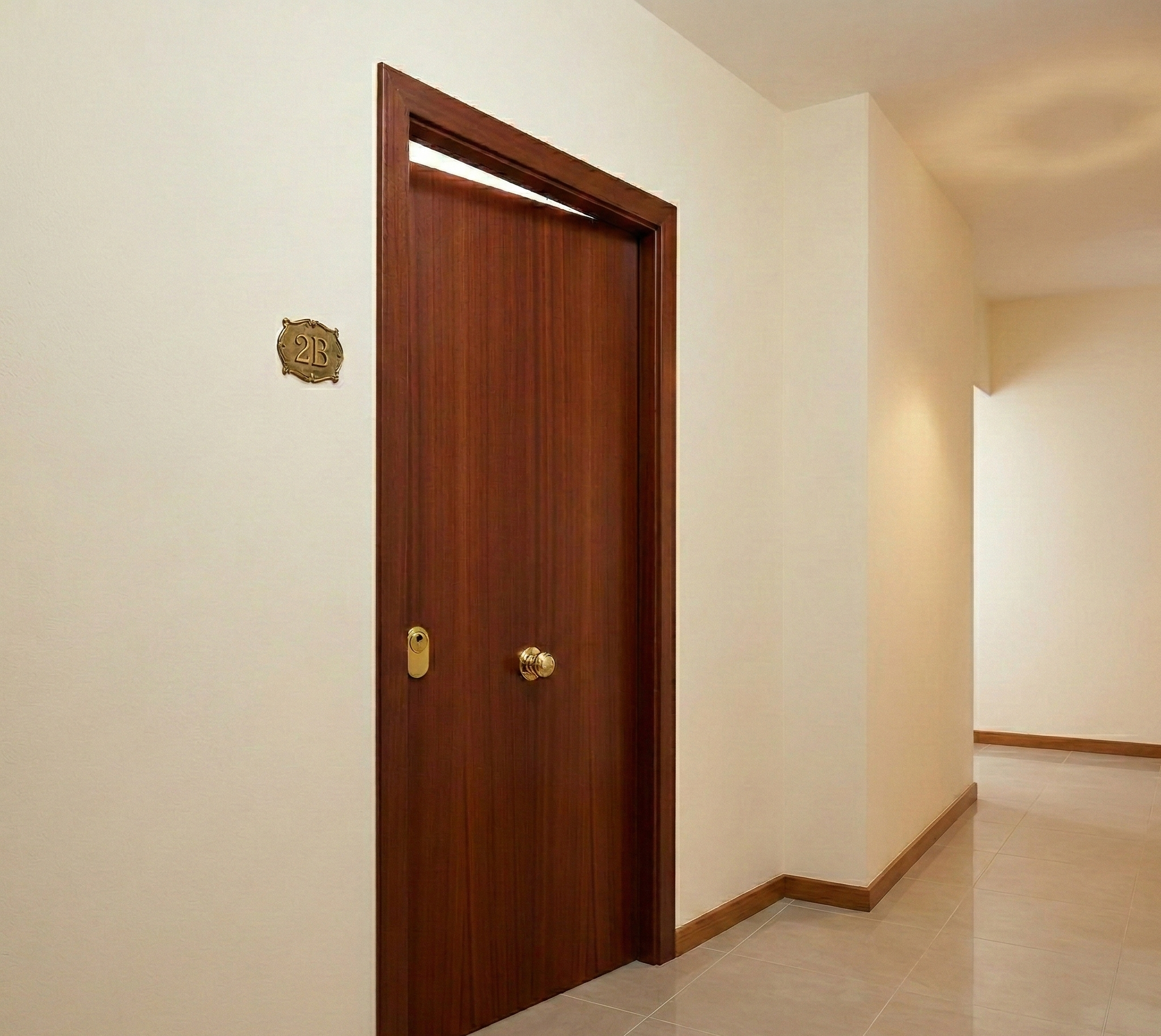 PUERTA ENTRADA BLINDADA RECHAPADA SAPELLY 3 PUNTOS DERECHA - 3