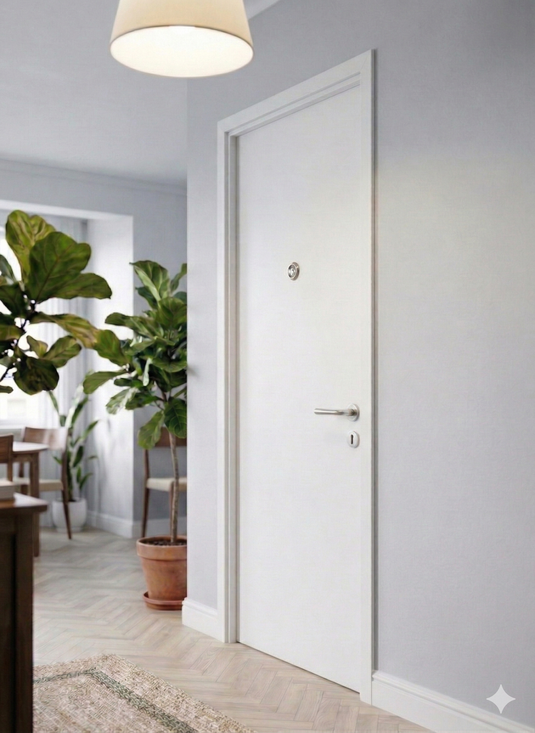 PUERTA ENTRADA  BLINDADA SAPELLY Y BLANCO IZQUIERDA - 3