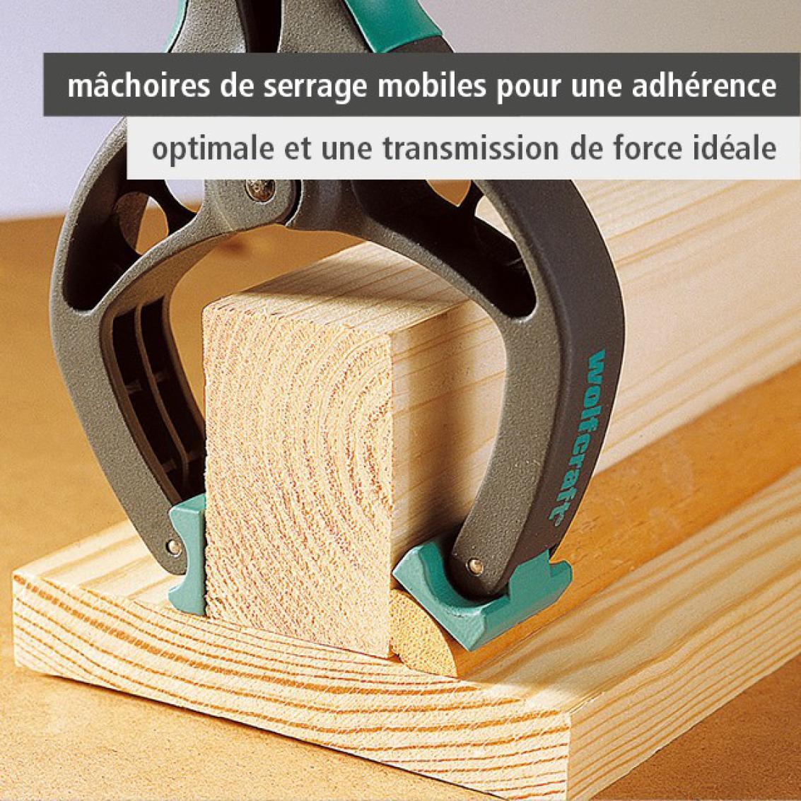 Pince à vis à ressort WOLFCRAFT, 60 mm - 3