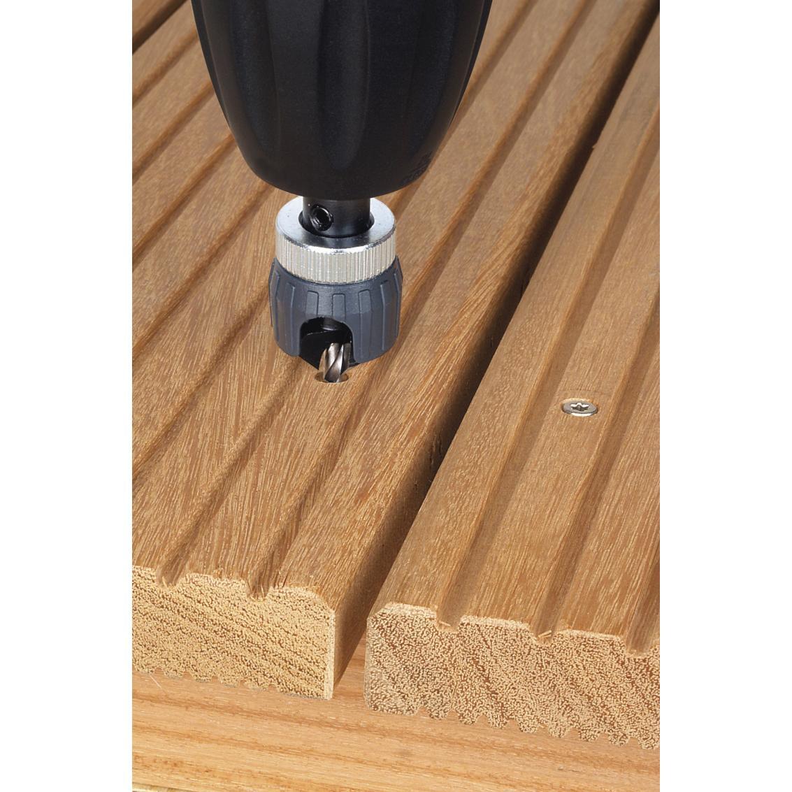 Foret avec fraisoir et butée de profondeur WOLFCRAFT Diam 3.2 à 12 mm - 5