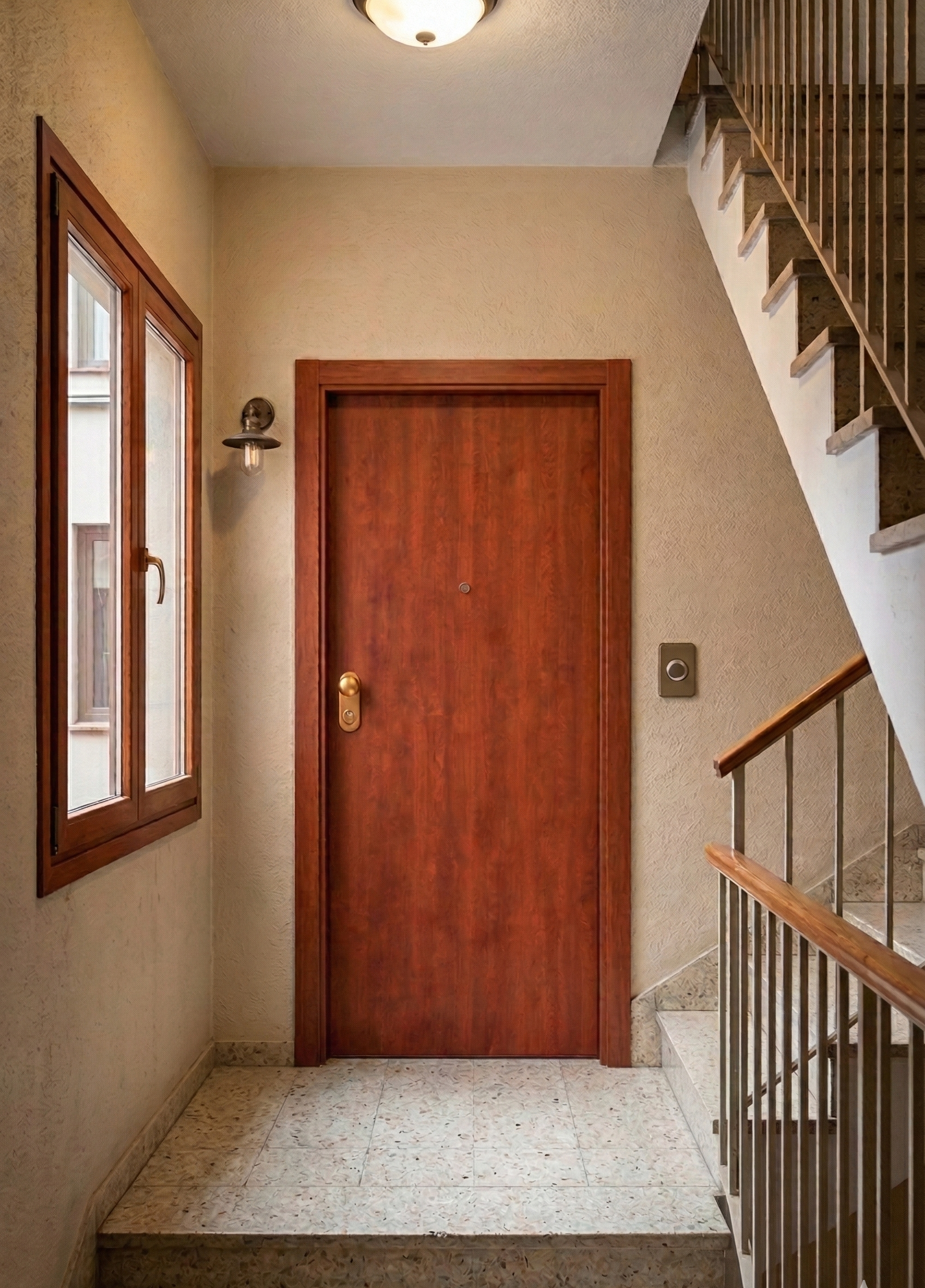 PUERTA ACORAZADA SAPELLY Y BLANCA DERECHA - 3