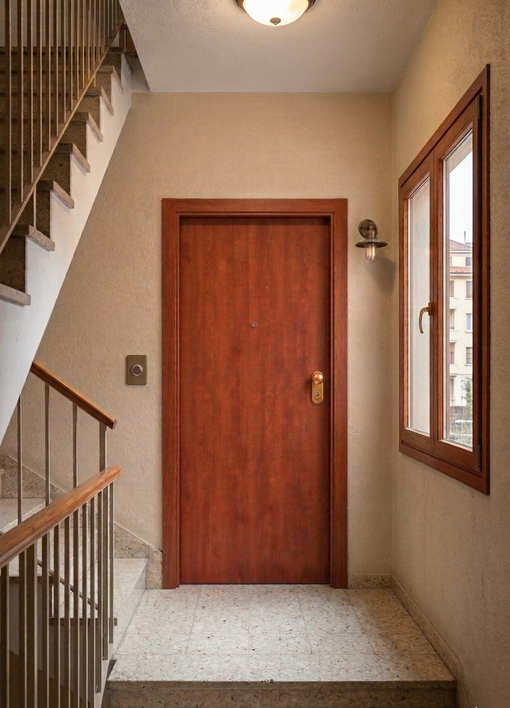 PUERTA ACORAZADA SAPELLY Y BLANCA IZQUIERDA - 3